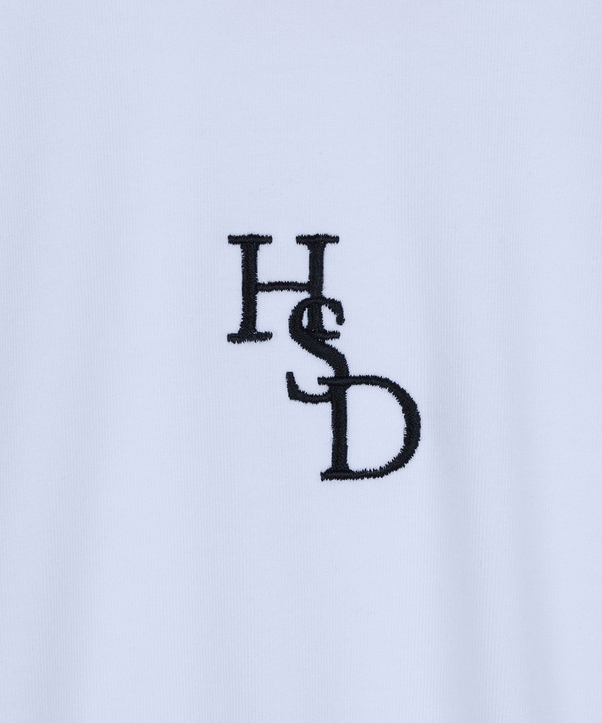 하이스쿨디스코(HIGH SCHOOL DISCO) HSD SYMBOL RIBBON POINT CROP TOP WHITE