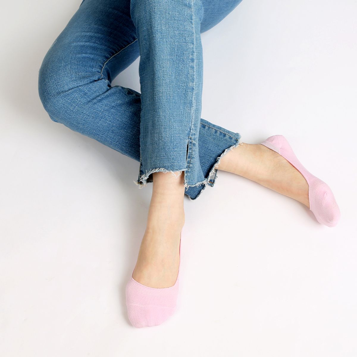 삭스에이(SOCKSA) [10PACK] 베이직 200N 컬러무지 더블밴드 리얼 페이크삭스 덧신