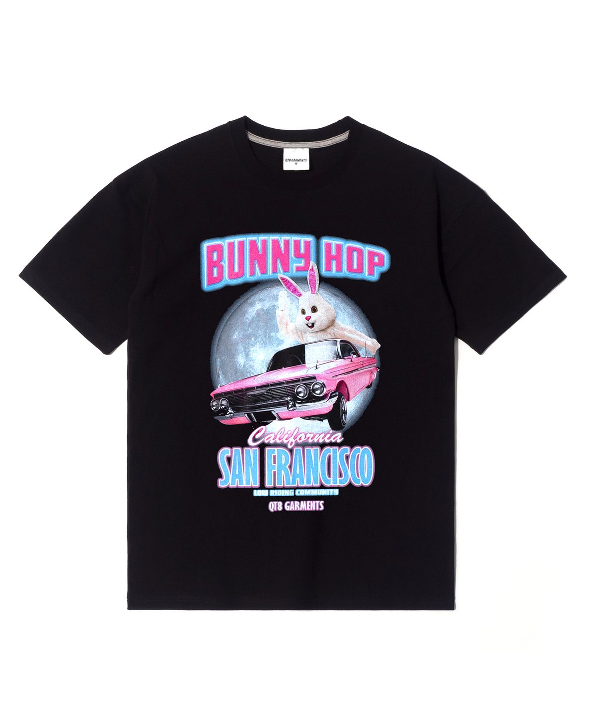 큐티에잇 가먼츠(QT8 GARMENTS) RG Bunny Hop Tee (Black)