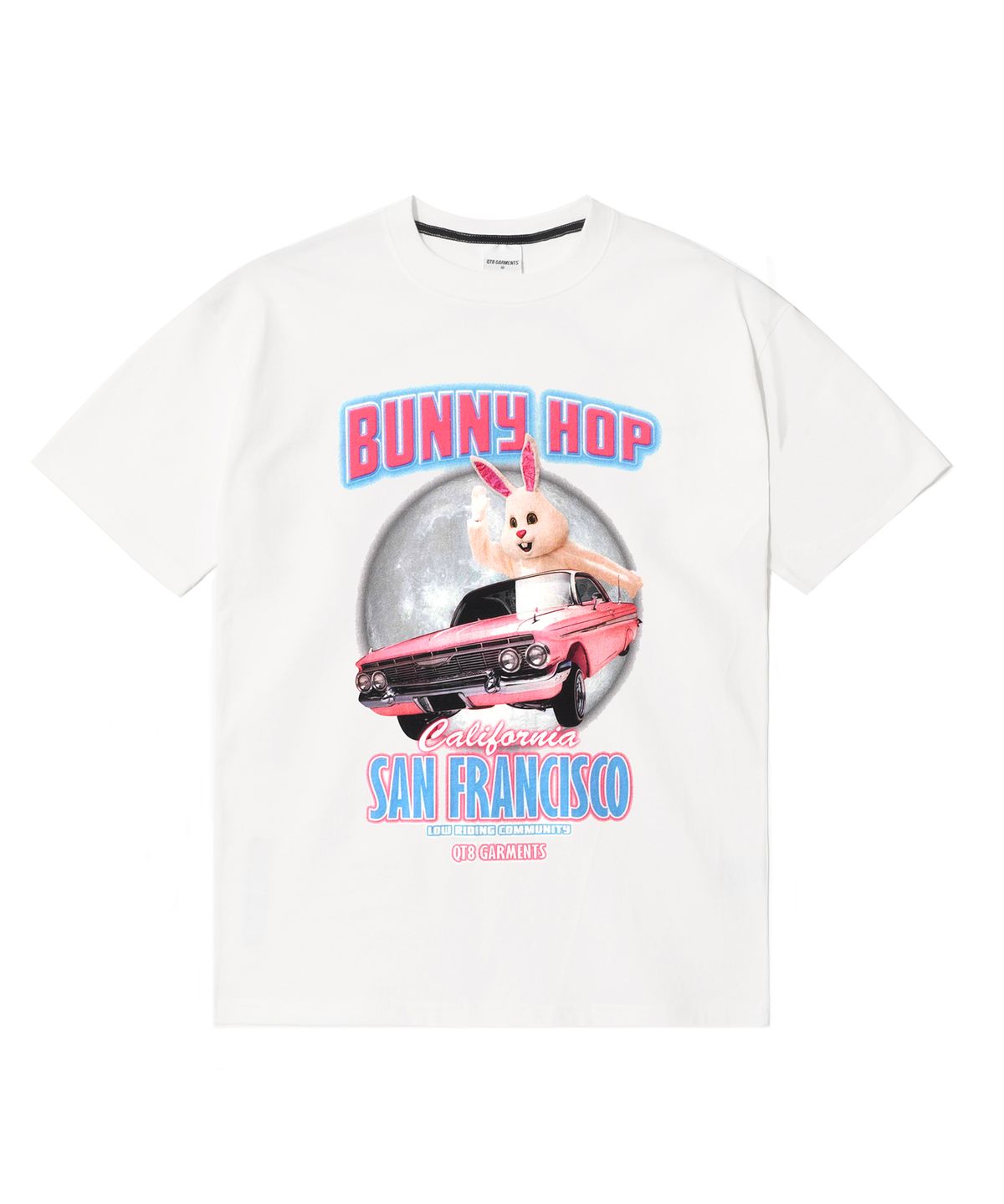 큐티에잇 가먼츠(QT8 GARMENTS) RG Bunny Hop Tee (Ivory)