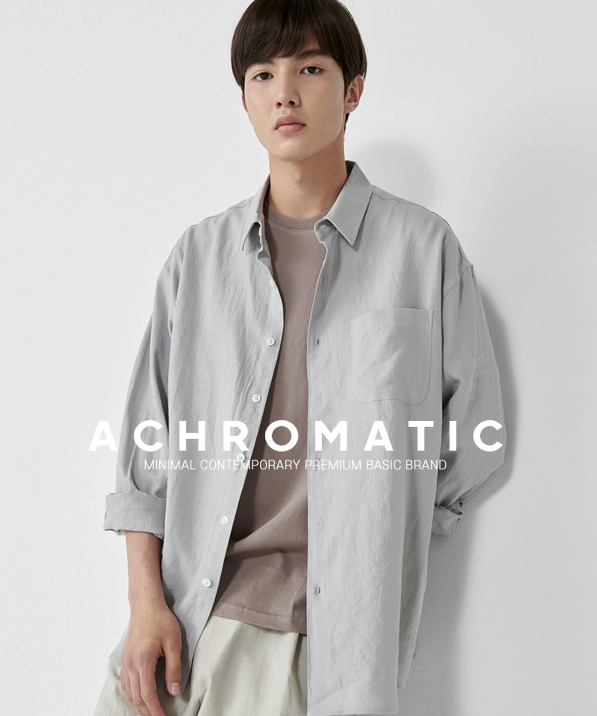 브렌슨(BRENSON) 아크로매틱 플루이드 린넨 포켓 셔츠 ( 8Color )