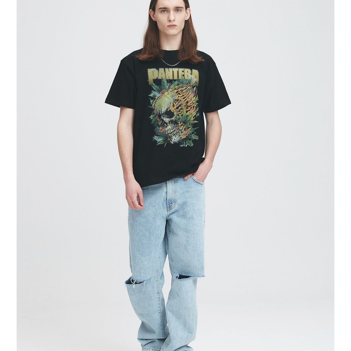 브라바도(BRAVADO) PANTERA Skull Flames (BRENT2297)