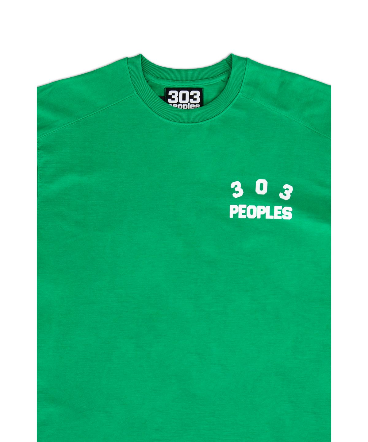 303피플즈(303PEOPLES) STS22010 에센셜 로고 티셔츠 그린