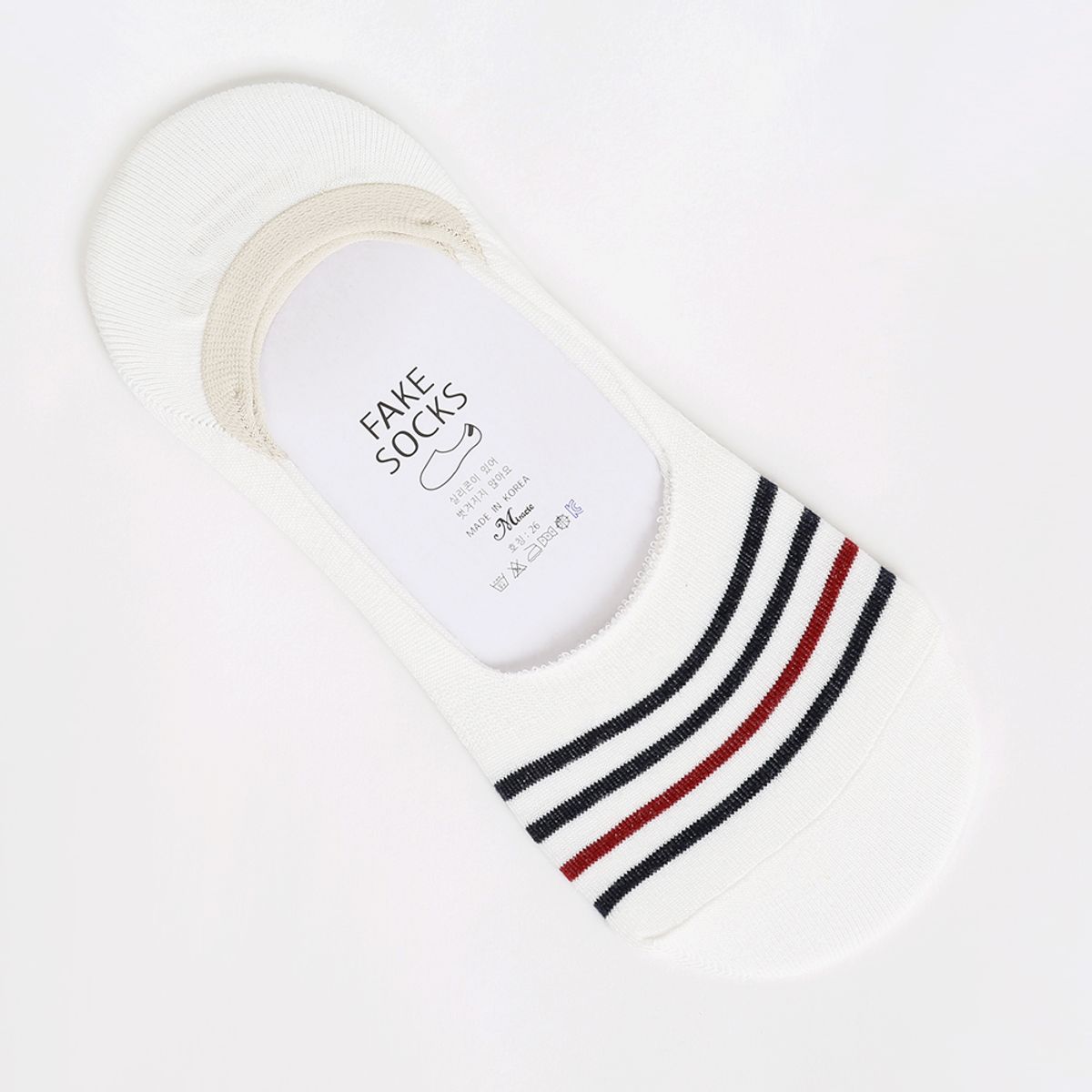 삭스에이(SOCKSA) [10PACK] 베이직 200N 라인 더블밴드 리얼 페이크삭스 덧신