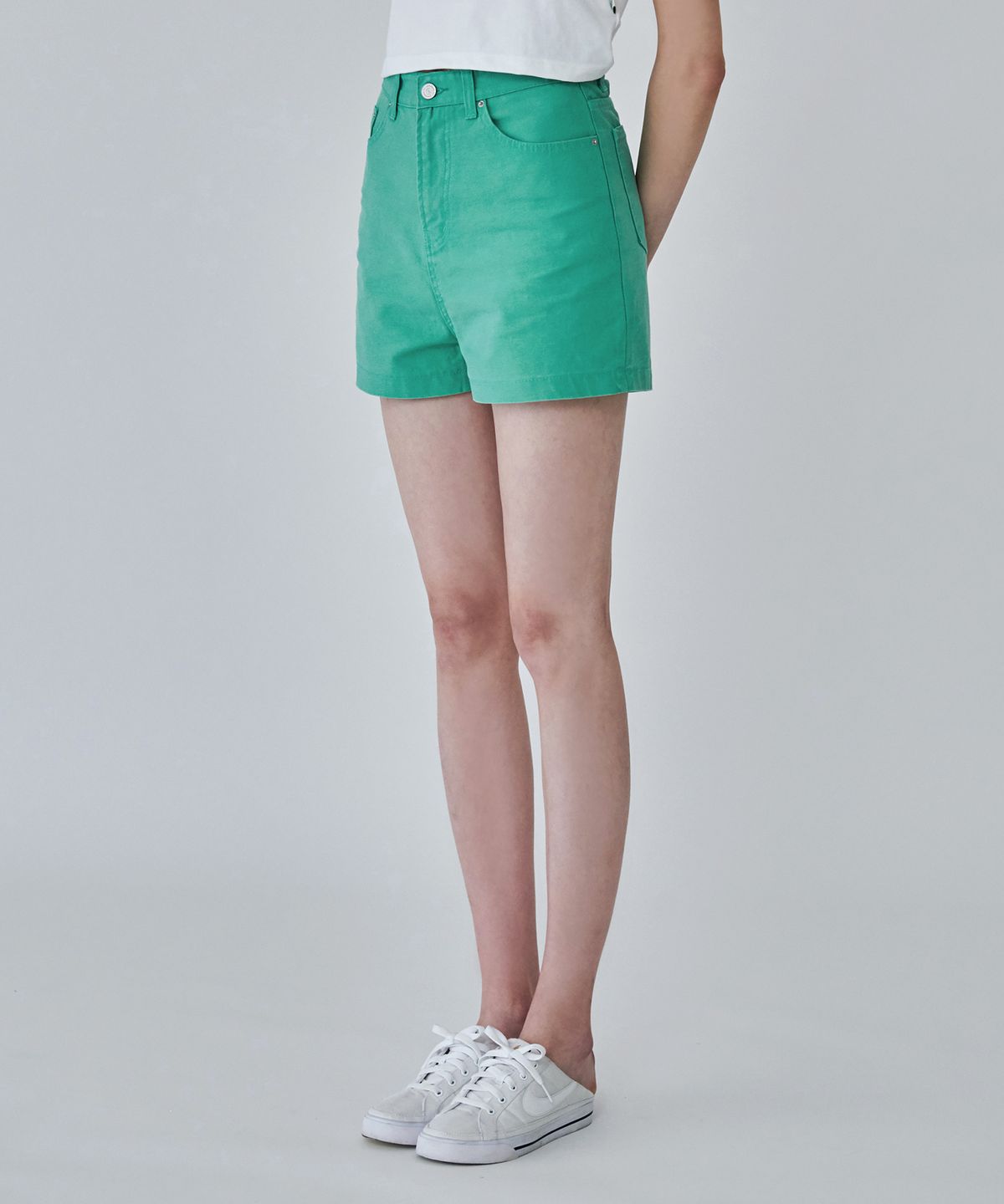 판도라핏(PANDORAFIT) [SHORT] Watery Jeans Mint