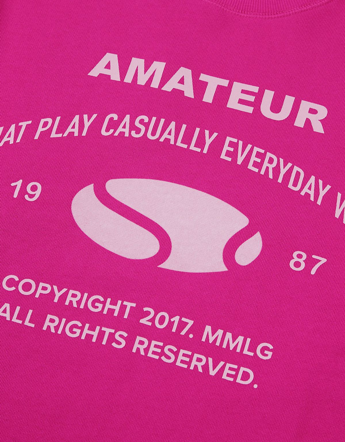 엠엠엘지(MMLG) [Mmlg] AMATEUR SWEAT (FLOW PINK)