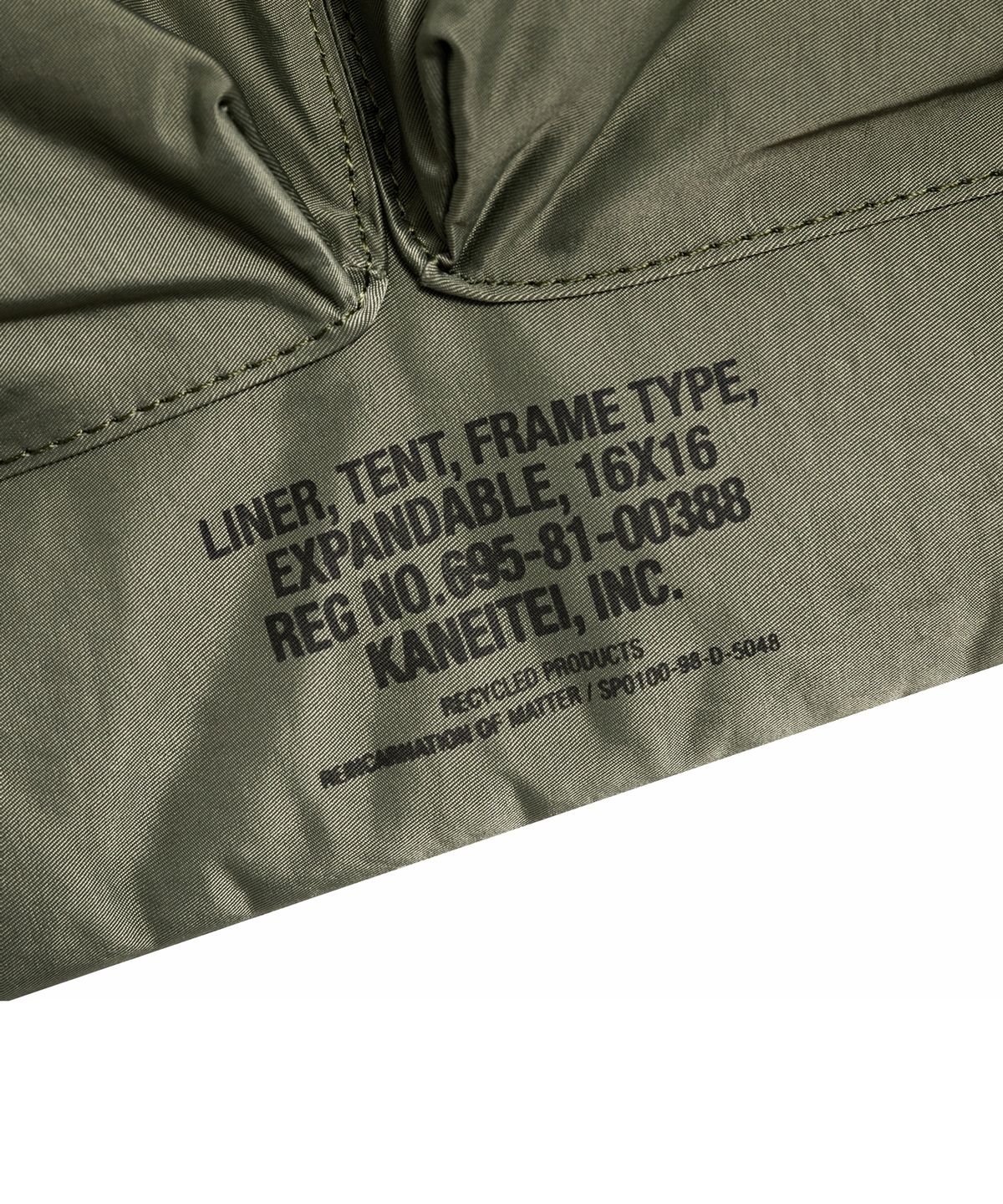 카네이테이(KANEITEI) ROME HELMET BAG L (OLIVE DRAB) / RECYCLED