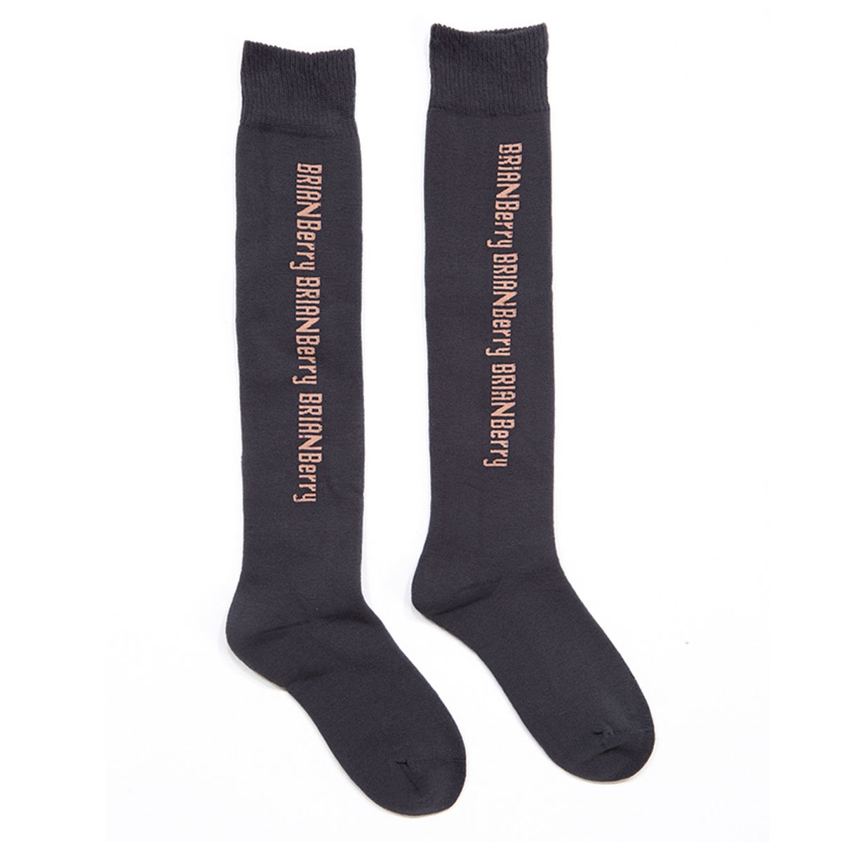 브라이언베리(BRIAN BERRY) BERRY KNEE SOCKS_CHARCOAL