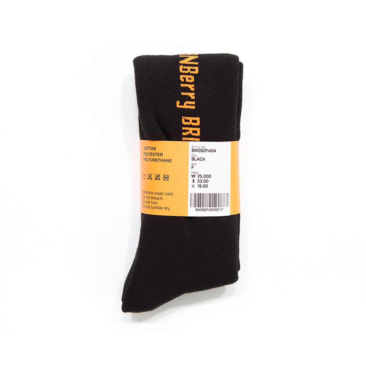 브라이언베리(BRIAN BERRY) BERRY KNEE SOCKS_BLACK