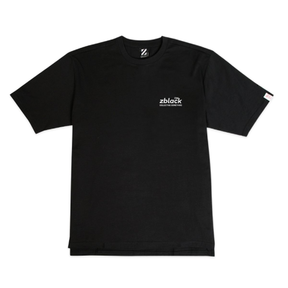 지블랙(ZBLACK) 100 오가닉 코튼 제트 플랜츠 레터링 반팔티셔츠(black)