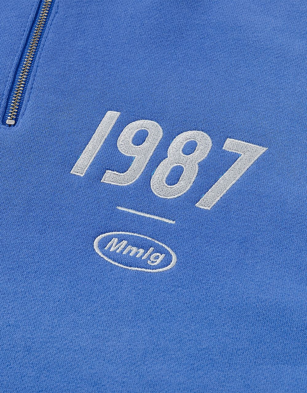 MUSINSA | MMLG [Mmlg] 19MG HALF-ZIP SWEAT (PARA BLUE)