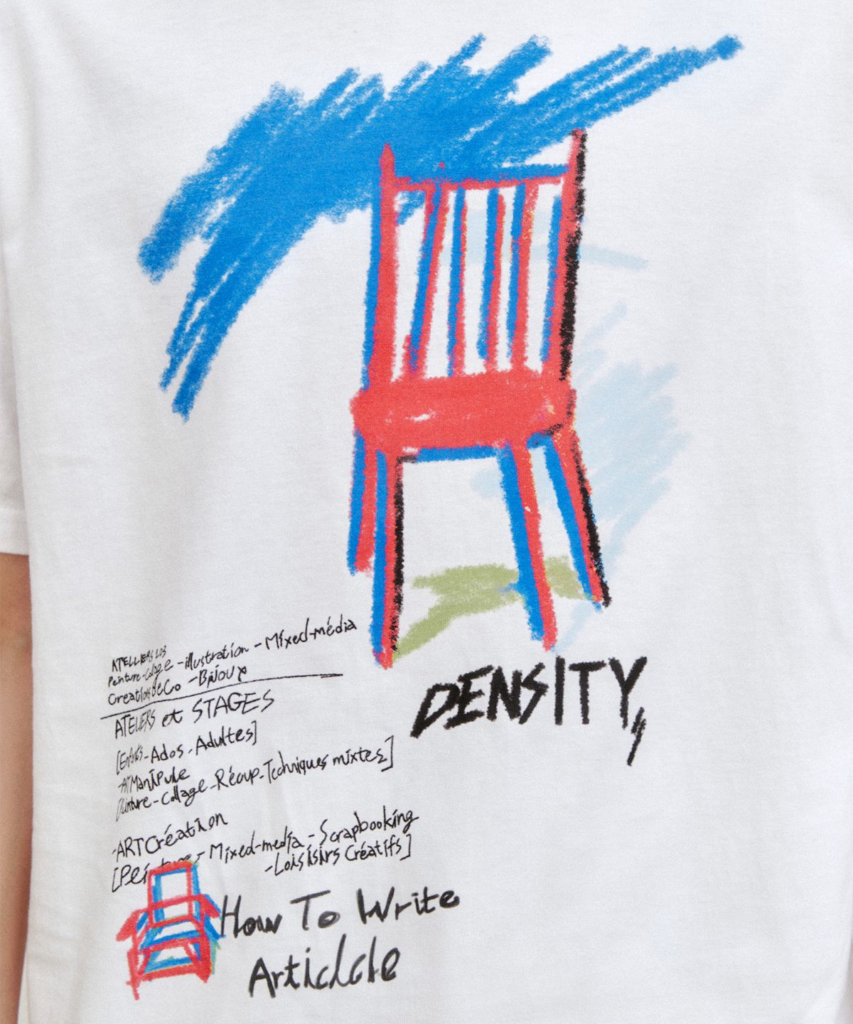 덴시티(DENSITY) 아뜰리에 티셔츠_화이트