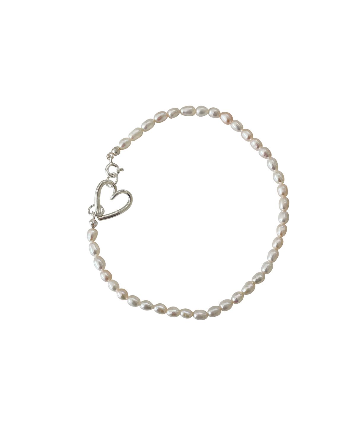 누아보(NUAVO) Heart pearl anklet