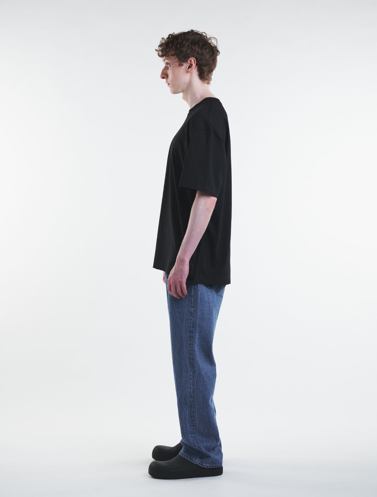 데호(DEHO) CREASE WASHED DENIM [Blue]