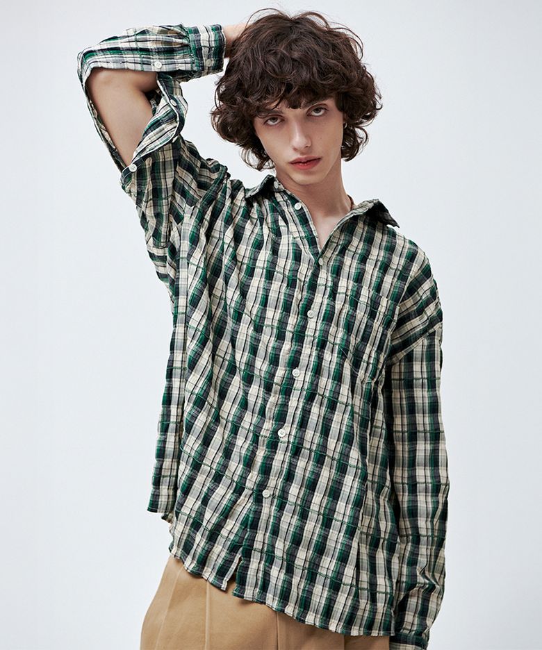 Iris shirt-Green (RENEWAL)