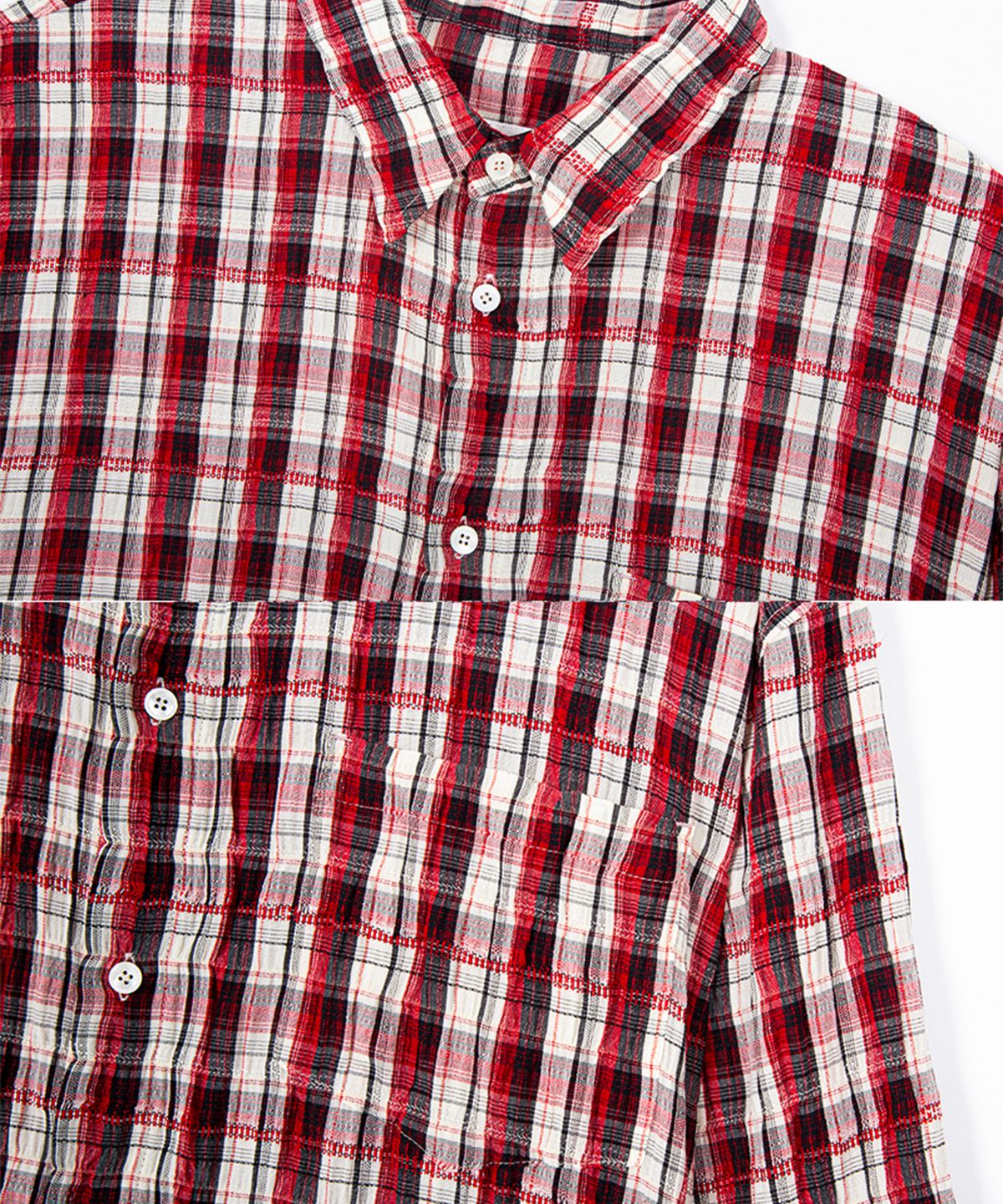 애니타임로릭(ANYTIME LOREAK) Iris shirt-Red (RENEWAL)