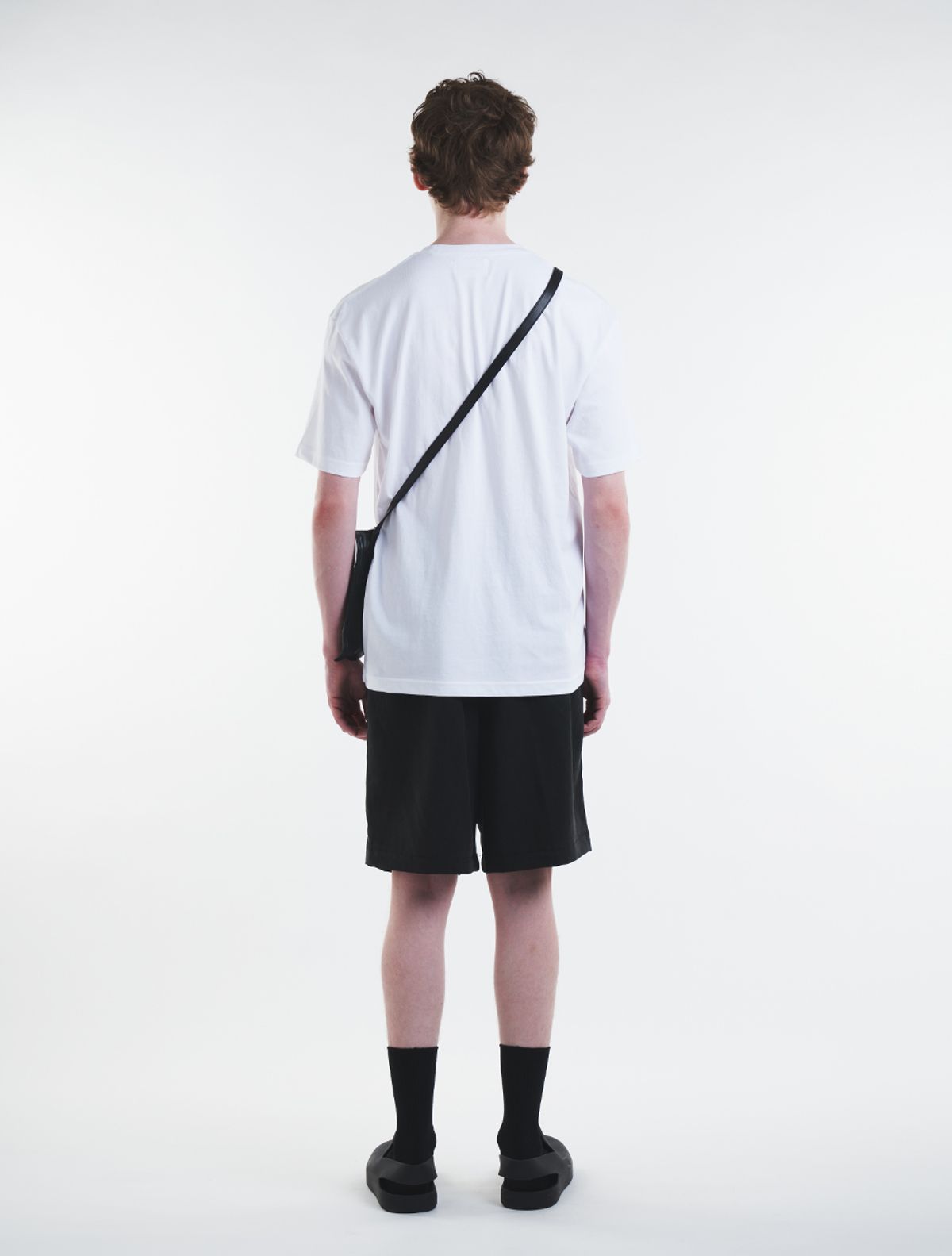 데호(DEHO) TWO TUCK STRING SHORTS [Black]