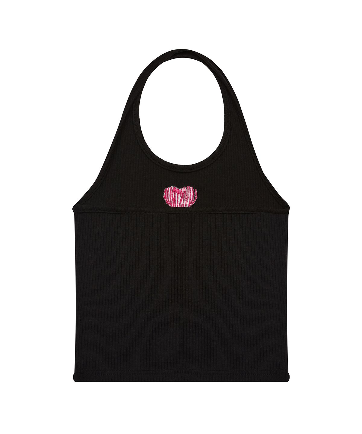 러브이즈트루(LUVISTRUE) SU LOGO HALTER NECK TOP(BLACK)