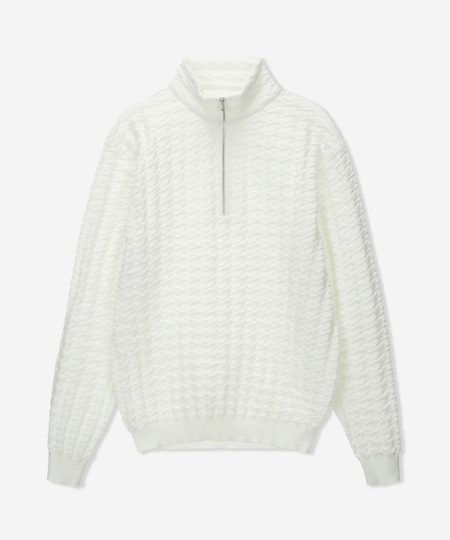 トップス m.ha MUSINSA公式 | GOSPHERES M HOUNDSTOOTH HALF ZIP-UP SWEATER