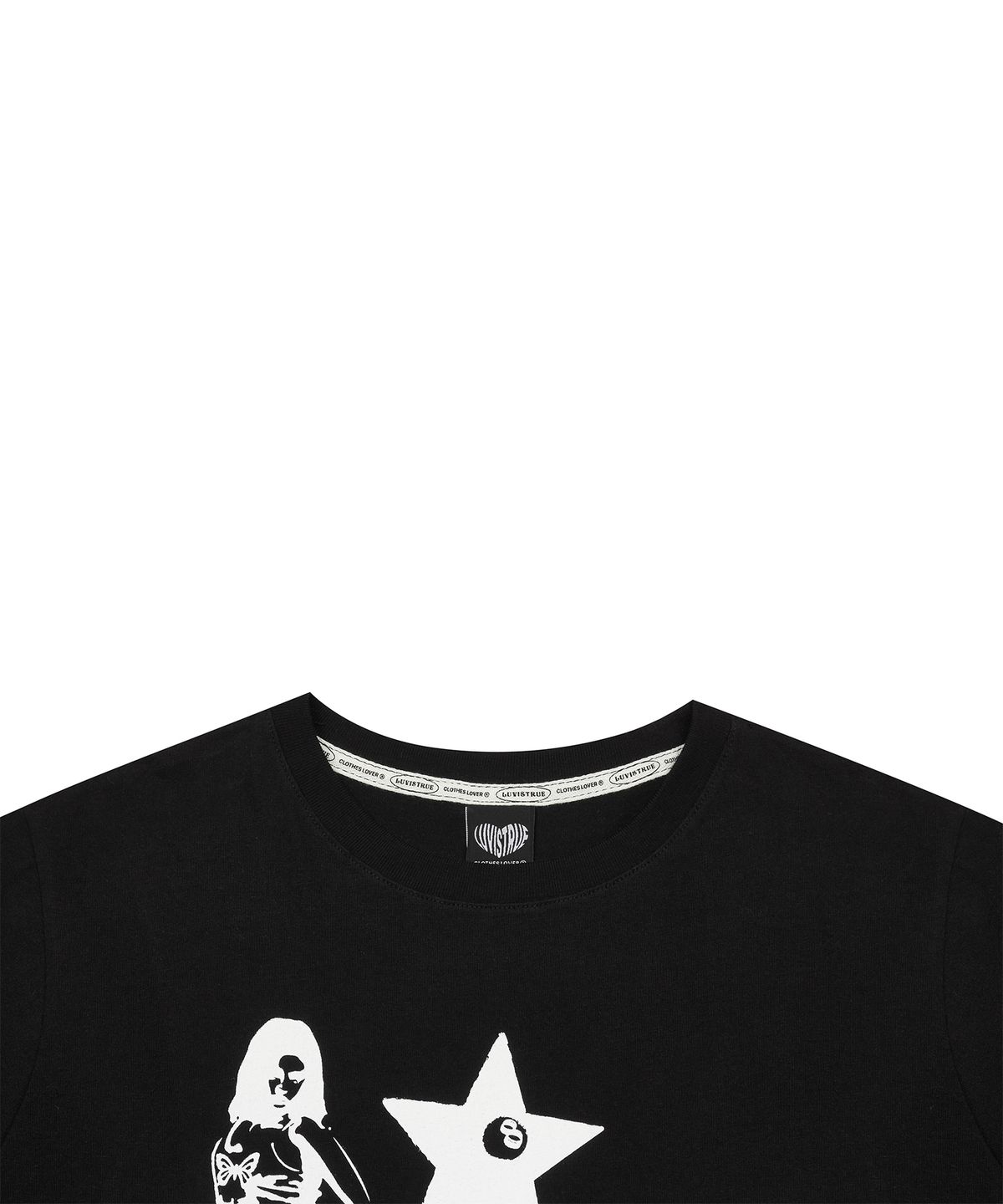 러브이즈트루(LUVISTRUE) SU SUMMER CHILLIN TEE(BLACK)