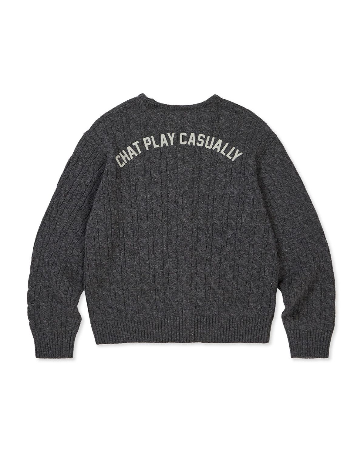 엠엠엘지(MMLG) [Mmlg] CPC CABLE CARDIGAN (GREY)