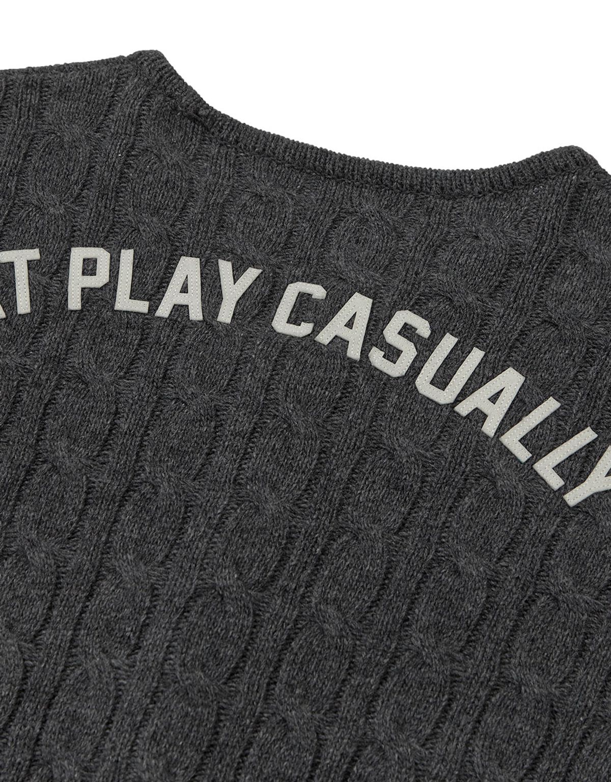 엠엠엘지(MMLG) [Mmlg] CPC CABLE CARDIGAN (GREY)
