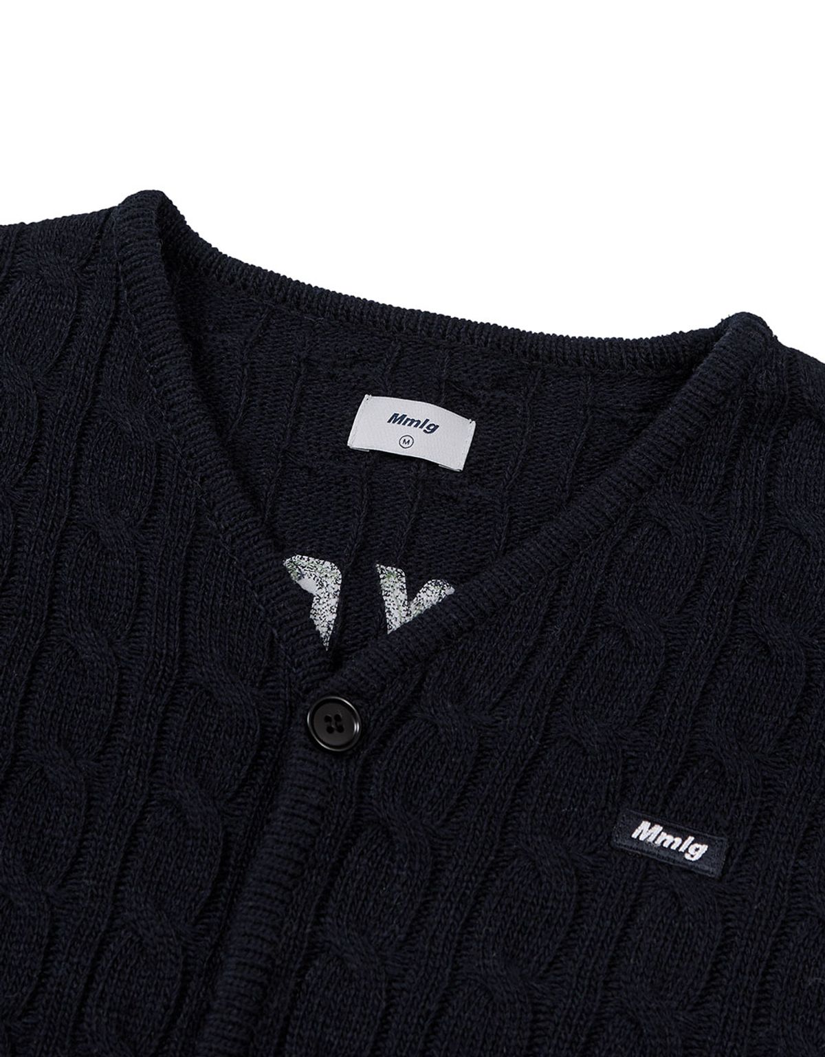 엠엠엘지(MMLG) [Mmlg] CPC CABLE CARDIGAN (NAVY)