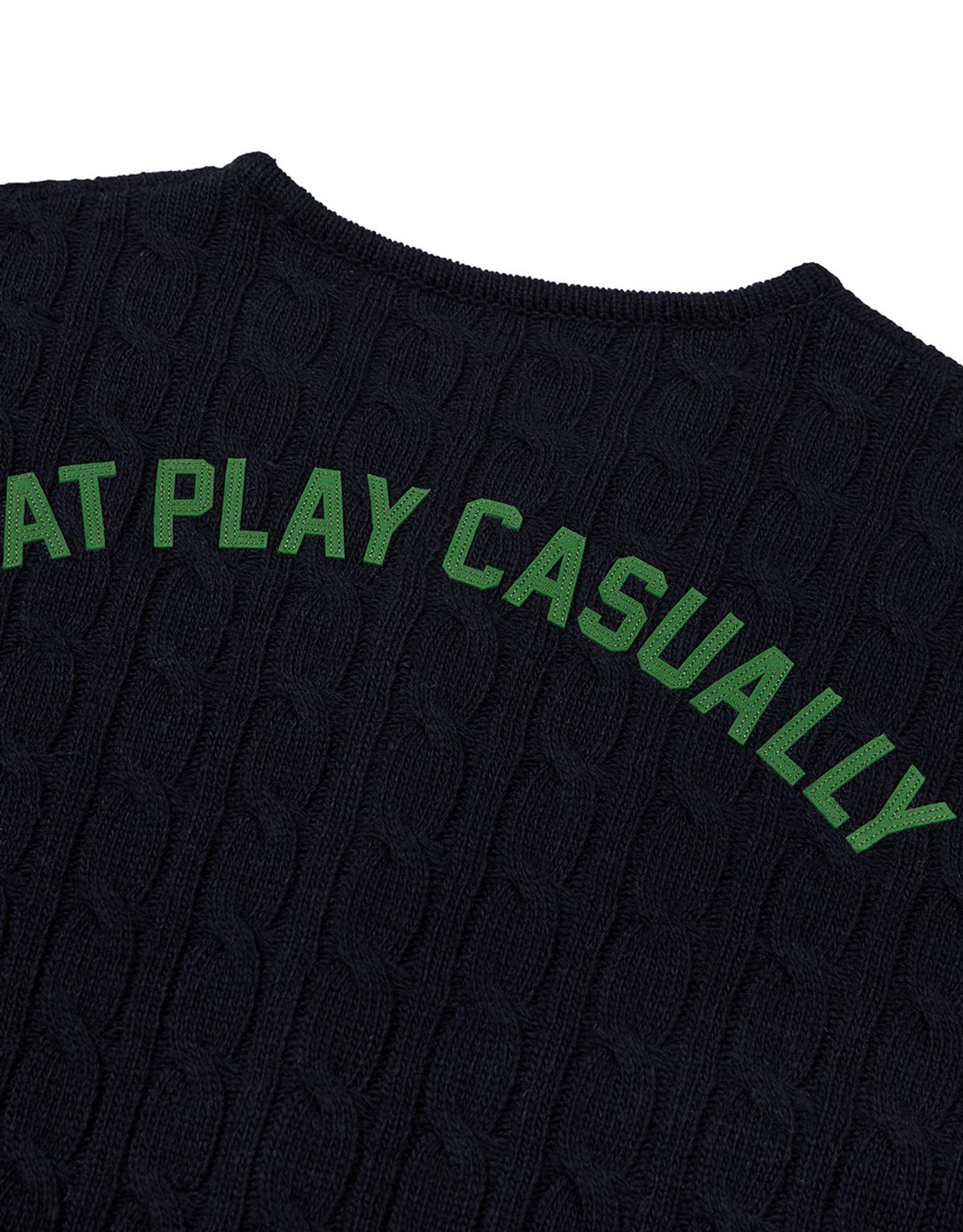엠엠엘지(MMLG) [Mmlg] CPC CABLE CARDIGAN (NAVY)