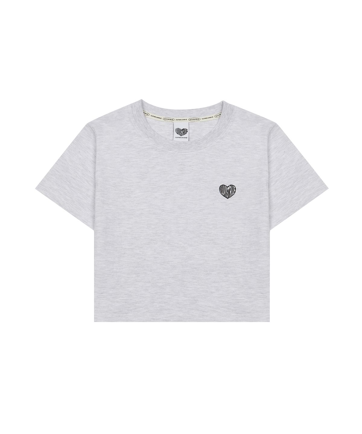 러브이즈트루(LUVISTRUE) SU 2PACK HEART CROP TEE