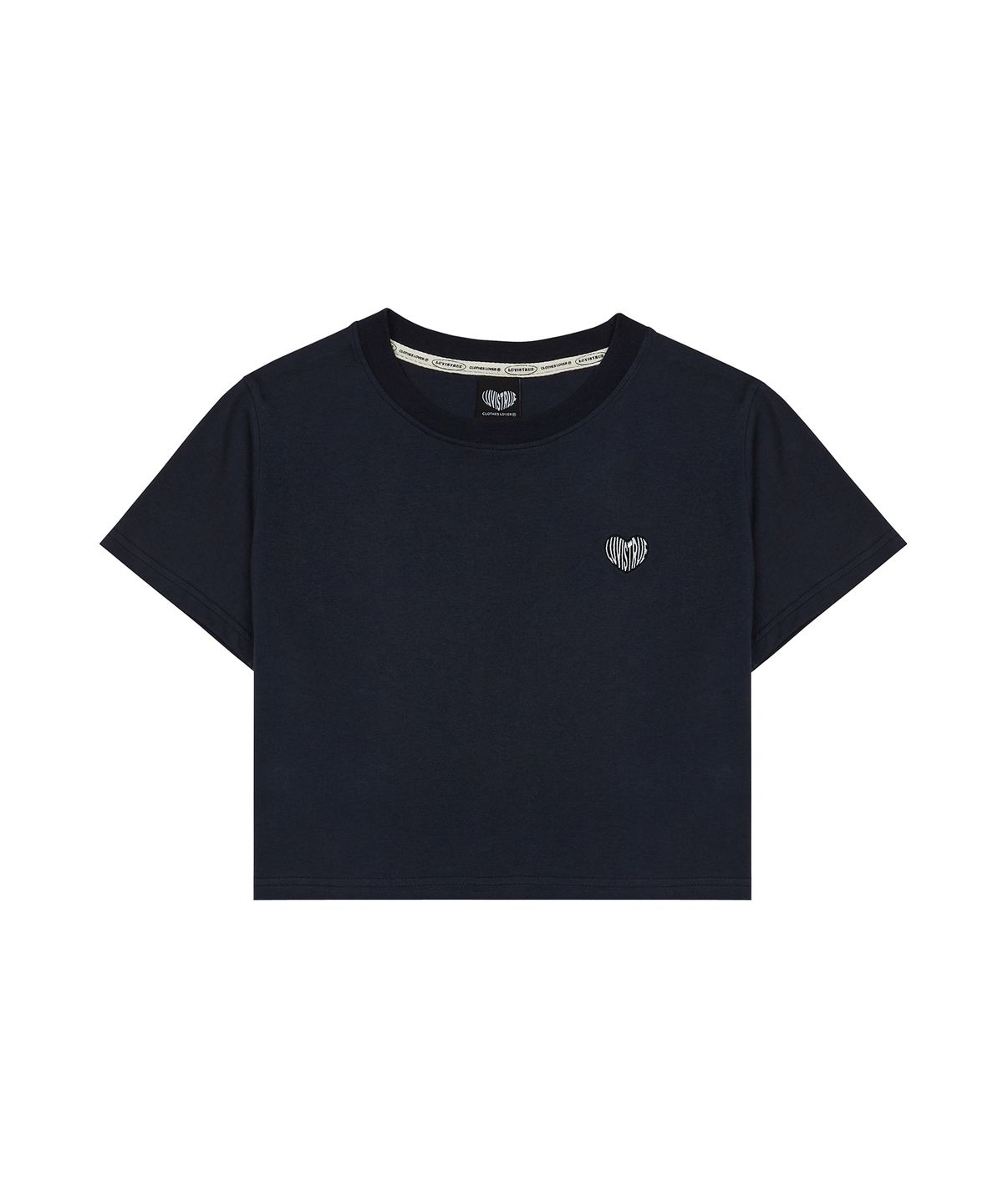 러브이즈트루(LUVISTRUE) SU 2PACK HEART CROP TEE