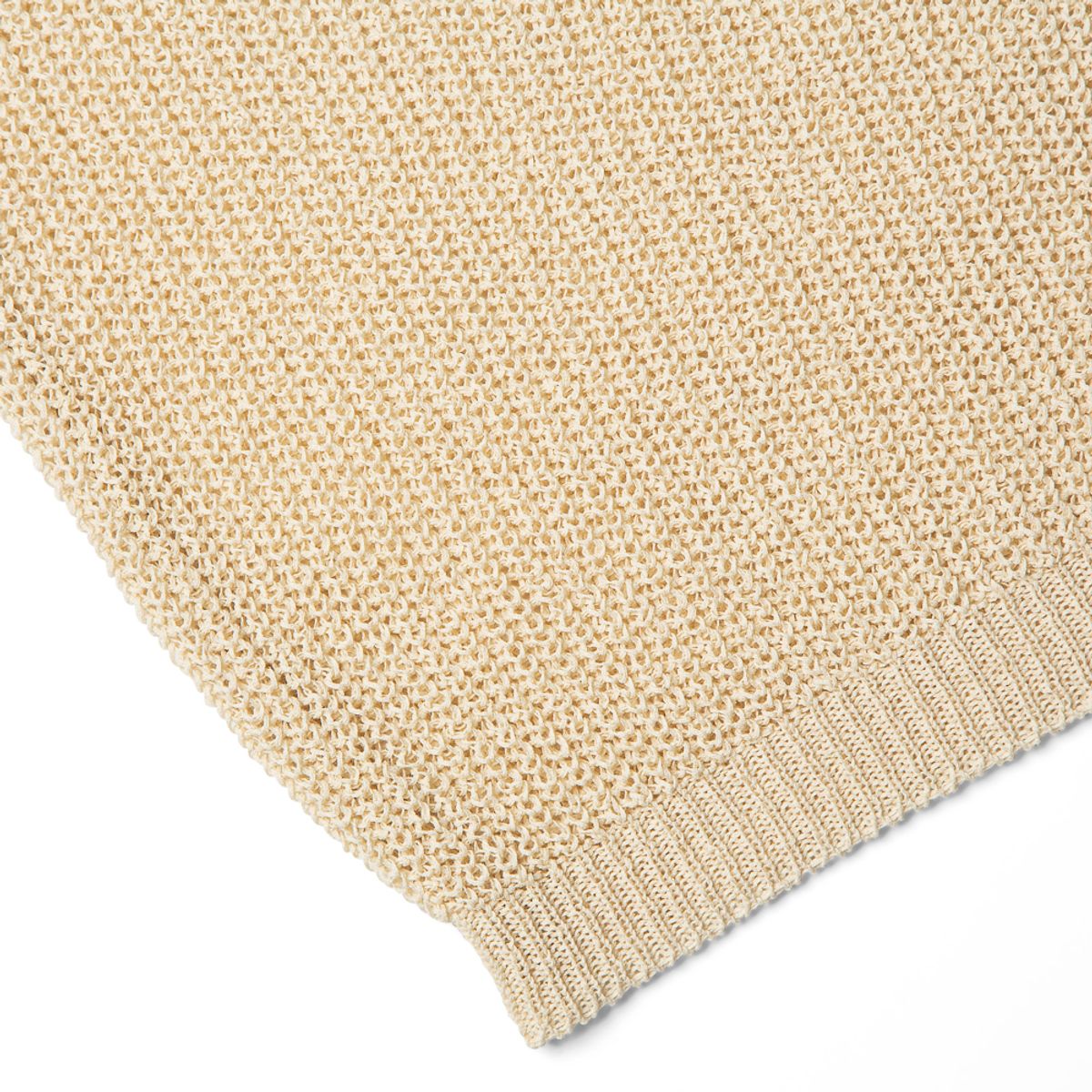 베르노(VERNO) Half_Cardigan_Stitch Crewneck_Knit Beige