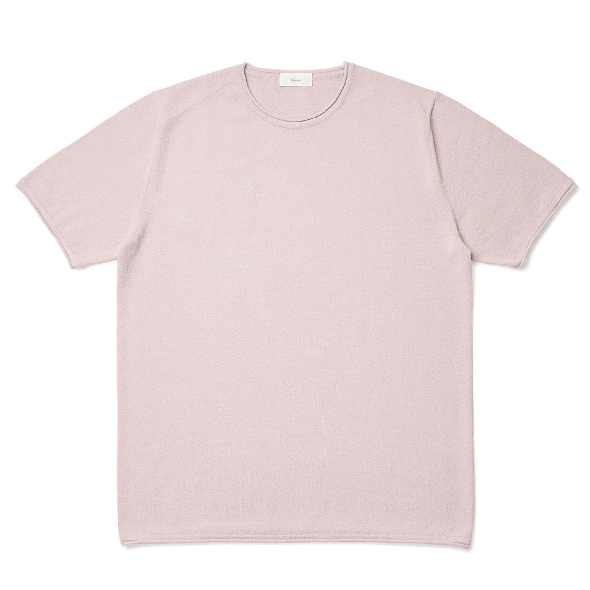 베르노(VERNO) Boucle Crew-neck Knit Pink