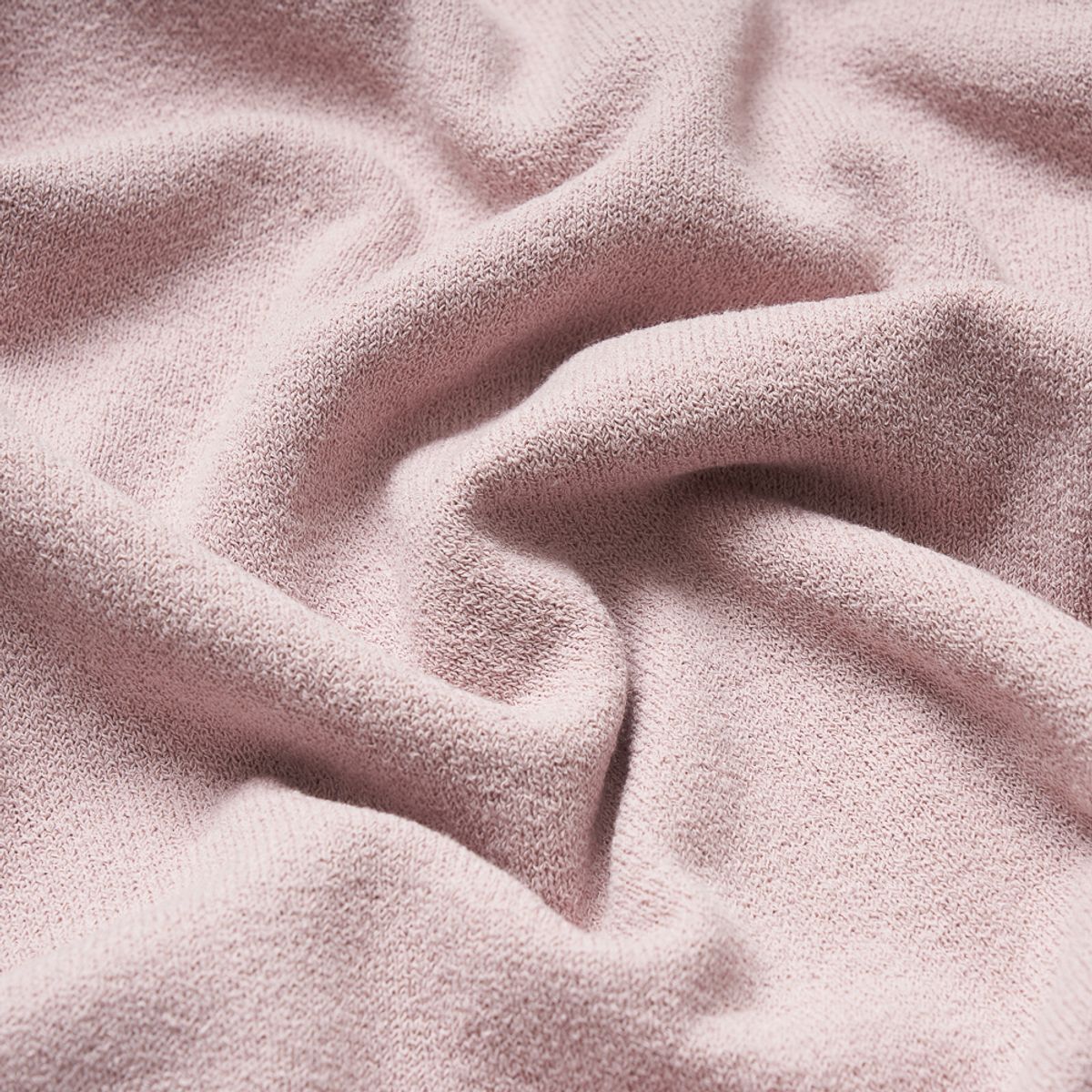 베르노(VERNO) Boucle Crew-neck Knit Pink