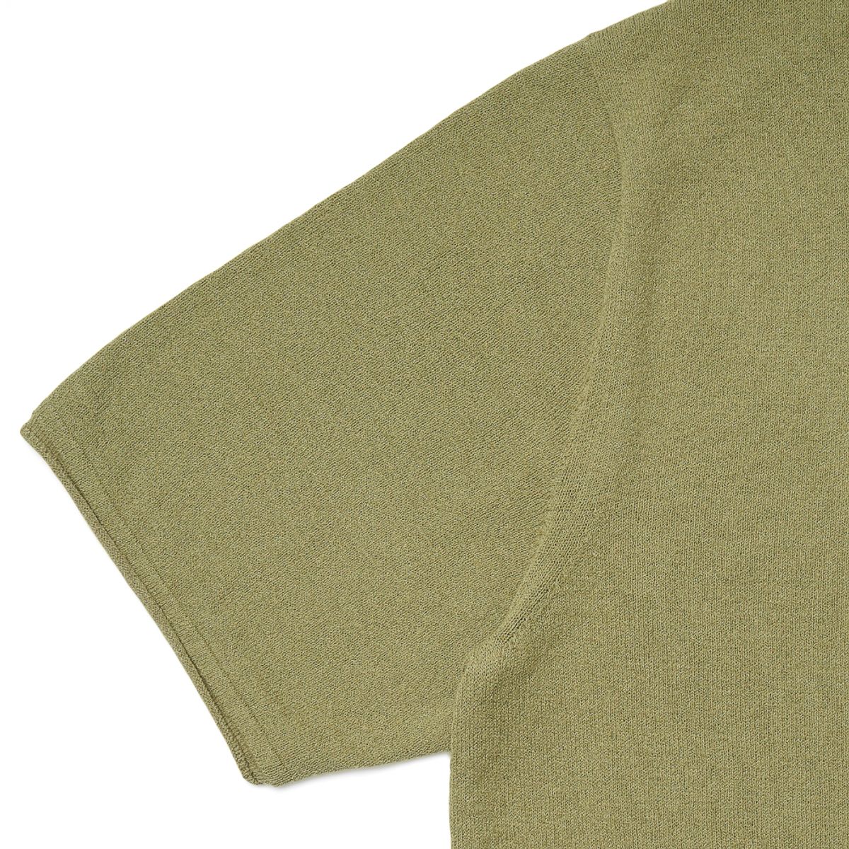 베르노(VERNO) Boucle Crew-neck Knit Olive Green