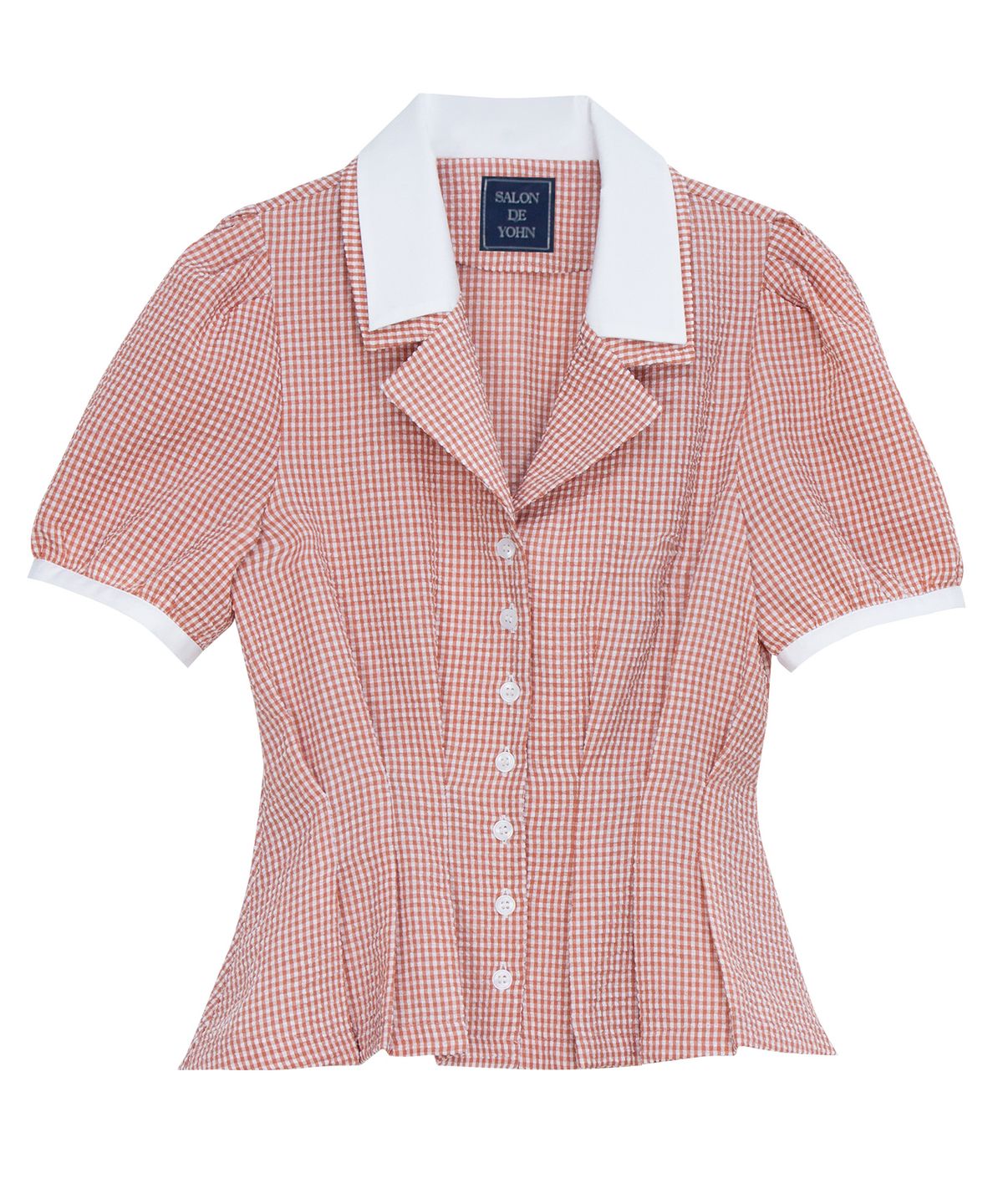 살롱 드 욘(SALON DE YOHN) Vintage Check Blouse_ 2 Colors