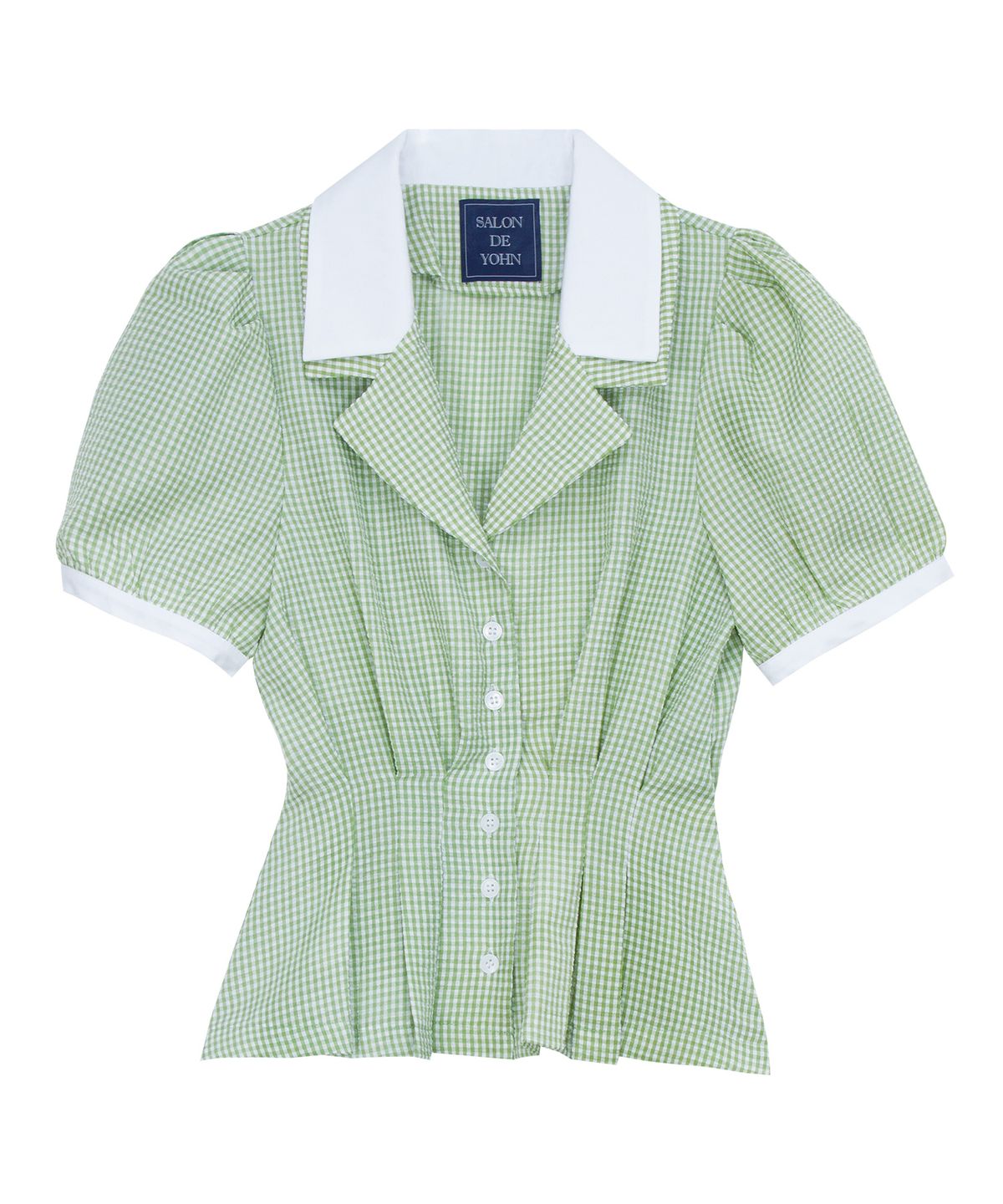 살롱 드 욘(SALON DE YOHN) Vintage Check Blouse_ 2 Colors