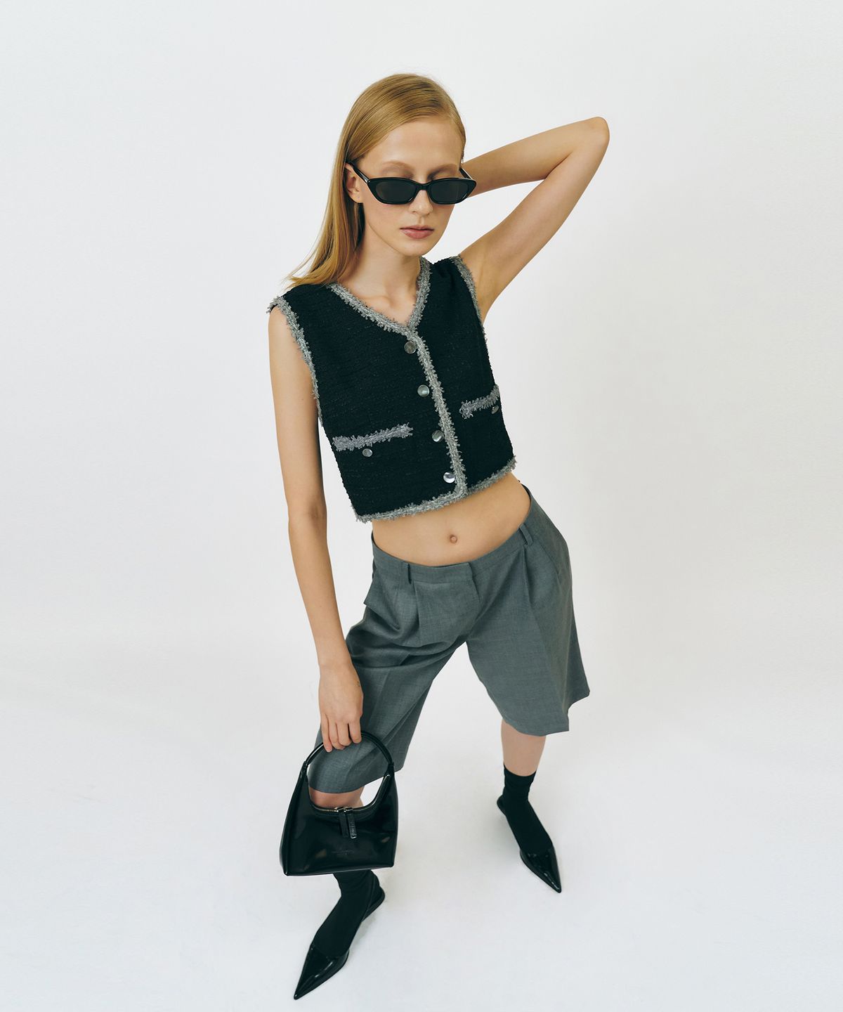 그로브(GROVE) 22SUMMER RICKER PANTS [2COLOR]