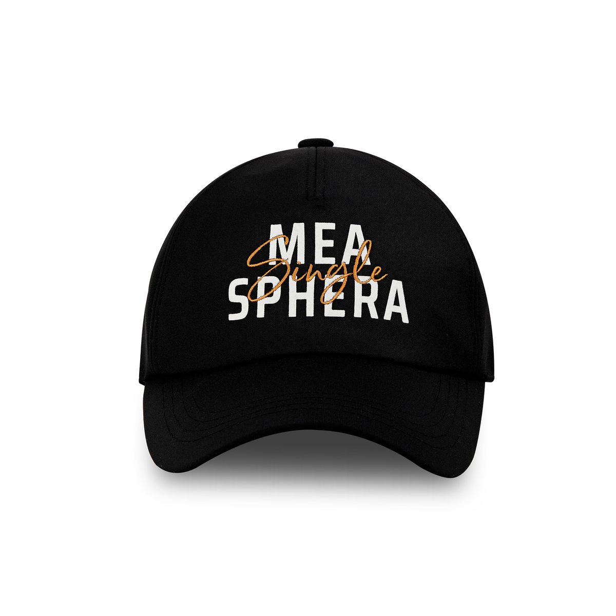 미스페라(MEASPHERA) SINGLE-EMBROIDERED BALL CAP BLACK