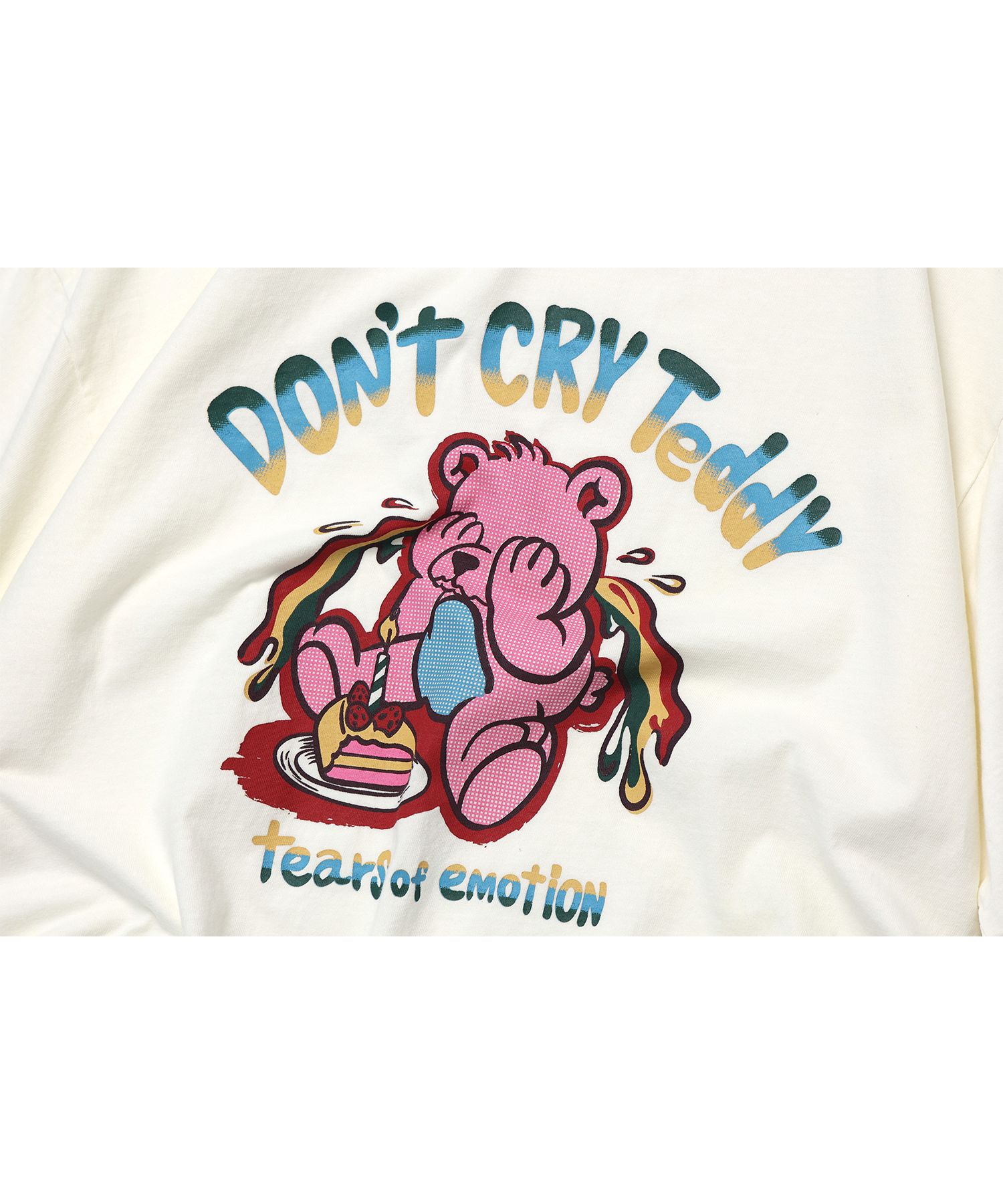 MUSINSA | CPGN STUDIO DONT CRY TEDDY SHORT SLEEVE T-SHIRT CREAM