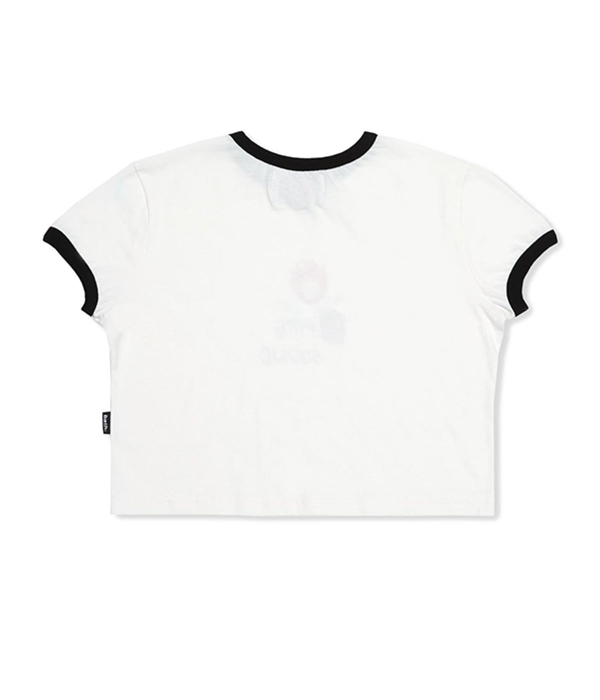 유쓰배쓰(YOUTHBATH) FIRE SOUND CROP T-SHIRT_WHITE