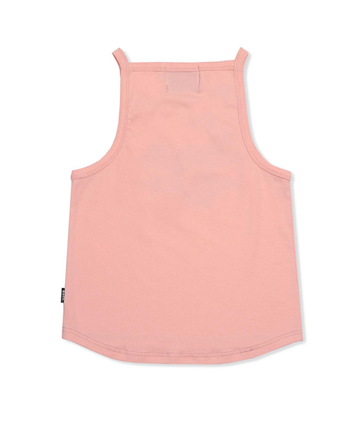 유쓰배쓰(YOUTHBATH) ROUGH LOGO CROP TOP_PEACH