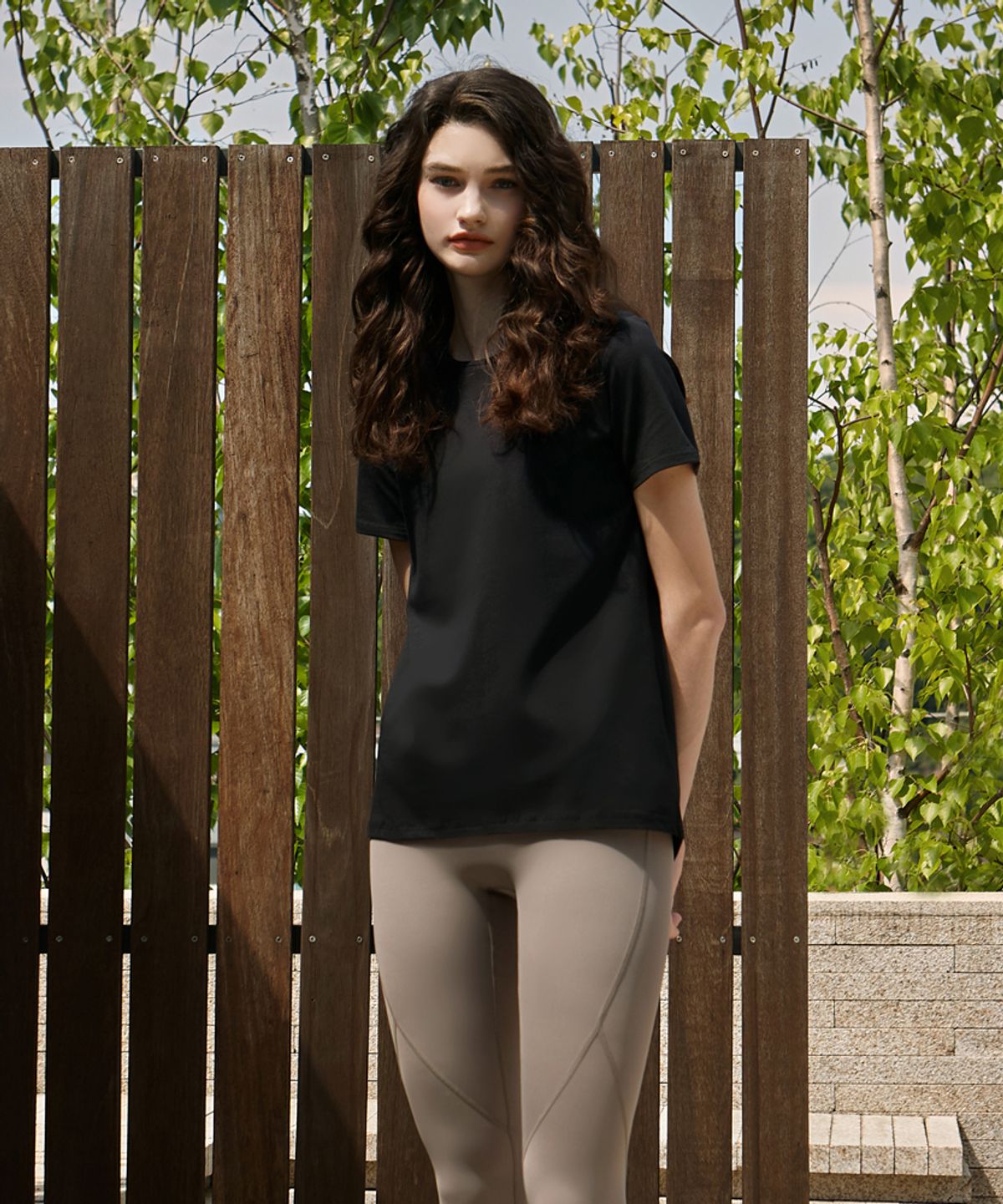 데비웨어(DEVIWEAR) 웨던 데일리 숏 슬리브 DEVI-T0084-블랙
