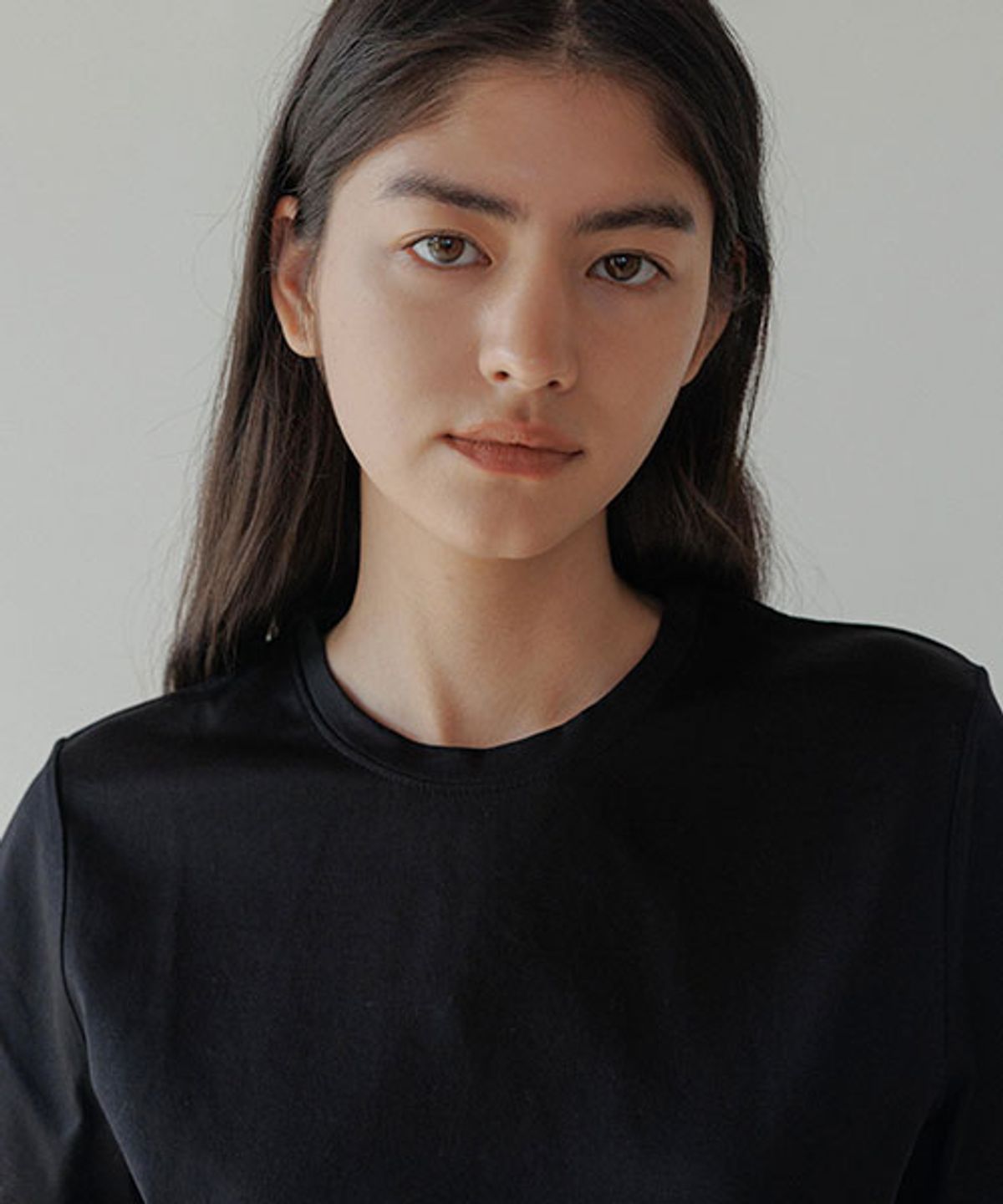 링서울(LINGSEOUL) supima silket cotton top-black
