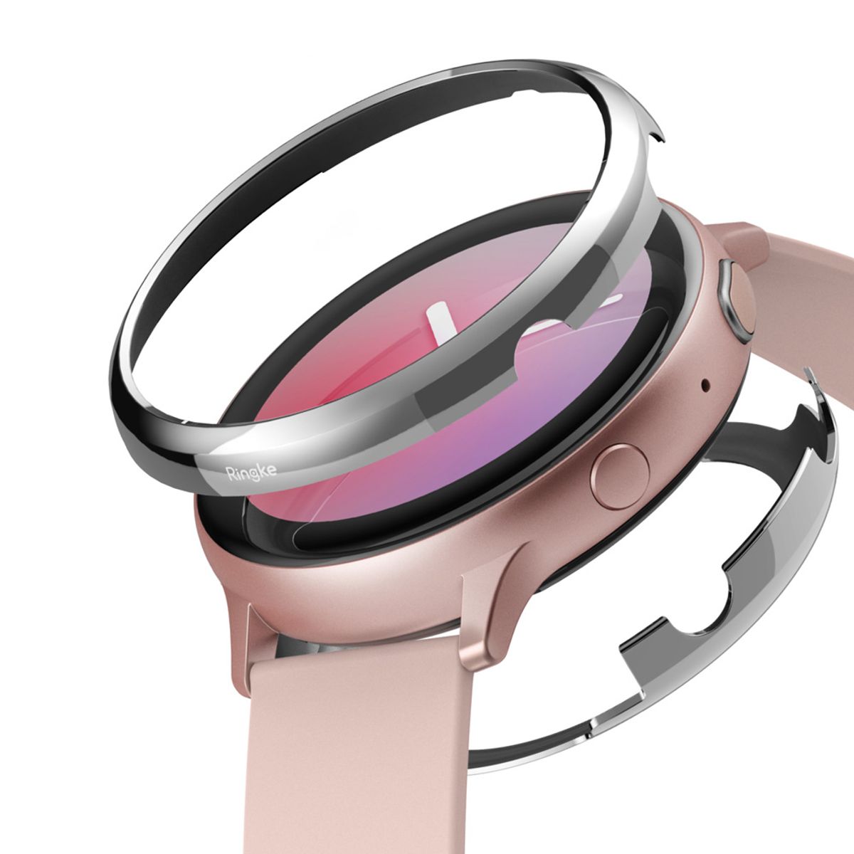 링케(RINGKE) 갤럭시워치 액티브2 44mm 풀프레임 스타일링 베젤링 워치 케이스