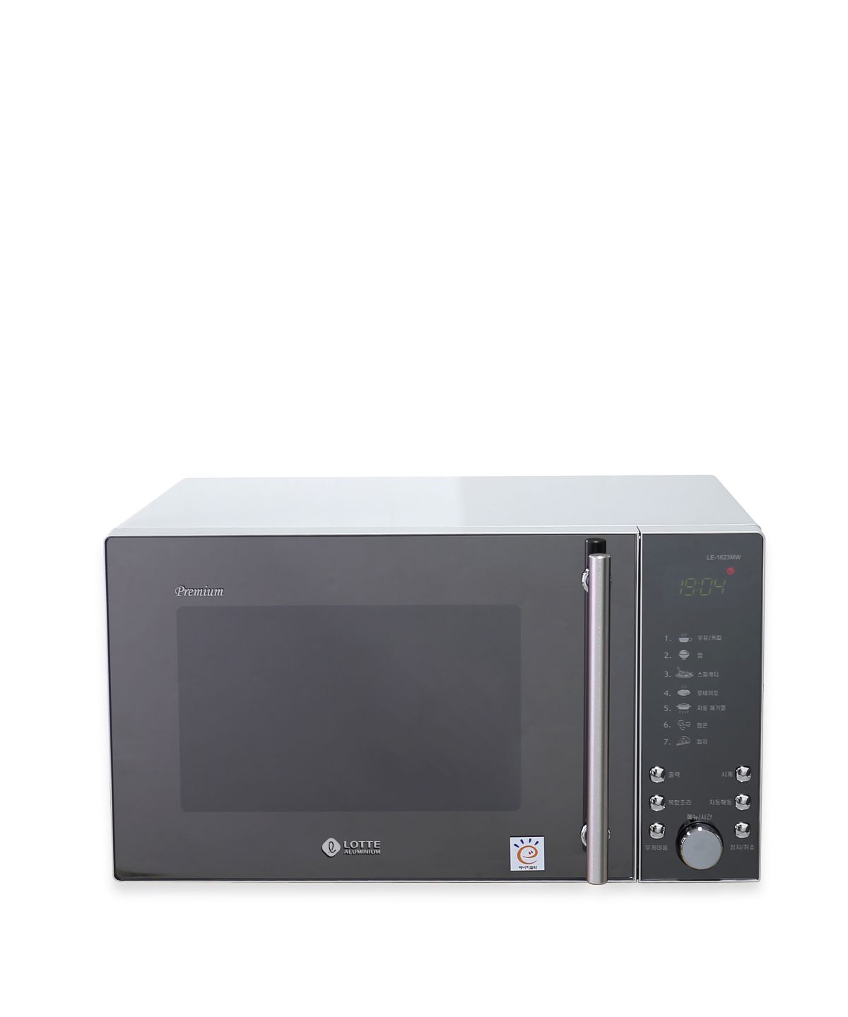 롯데알미늄(LOTTE ALUMINIUM) 롯데 23L 대용량 전자레인지 LE-1623MW 실버