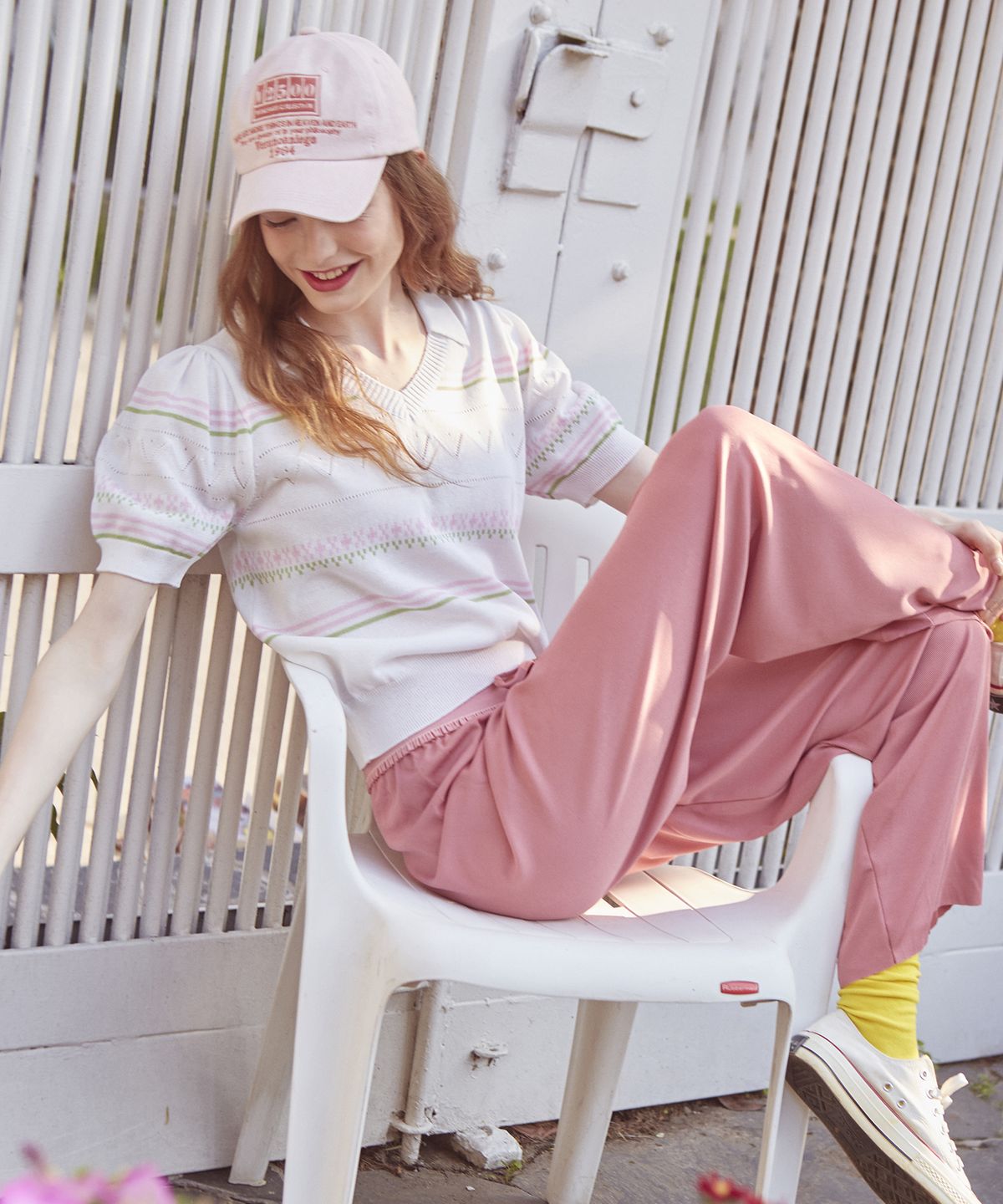 바이탈싸인(VITALSIGN) V-Collar Summer Knit (IVORY)