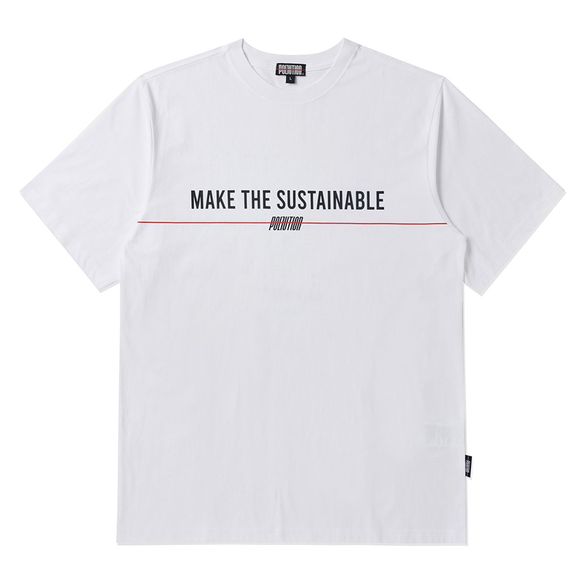 폴루션(POLLUTION) Xamo Graffiti Half T-Shirt(PUNCMTS001_WH)