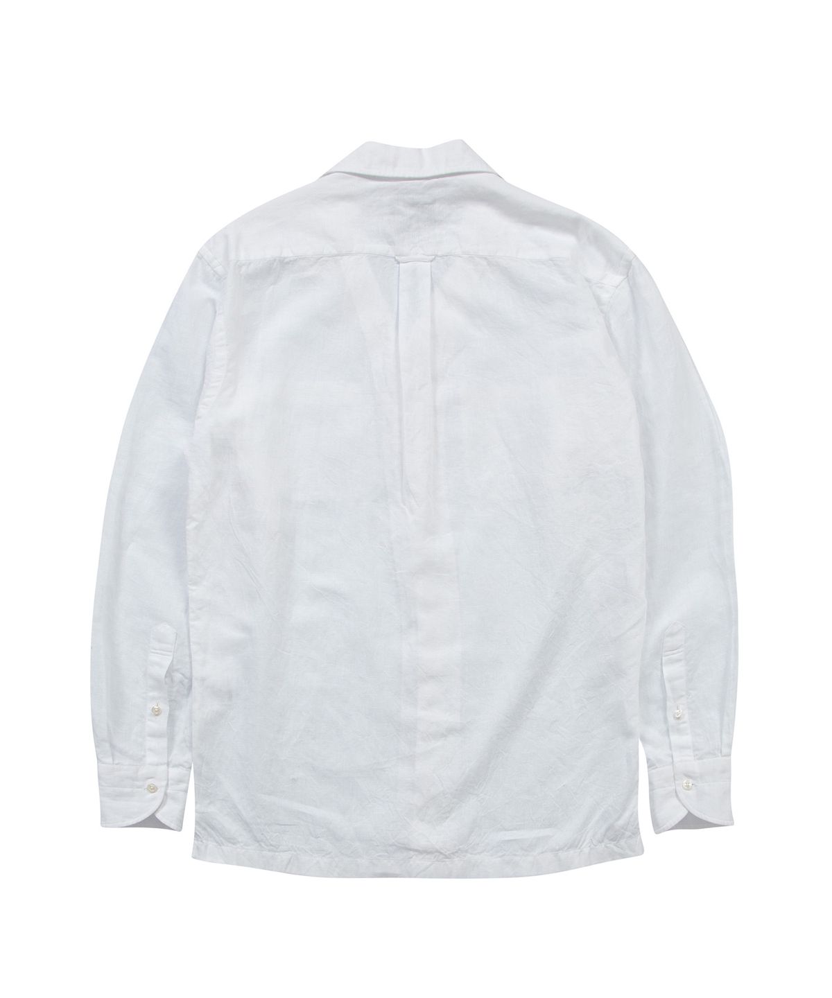 프로드셔츠(PRODESHIRT) [세미오버] 쿠반 오픈카라 린넨 셔츠 (화이트)