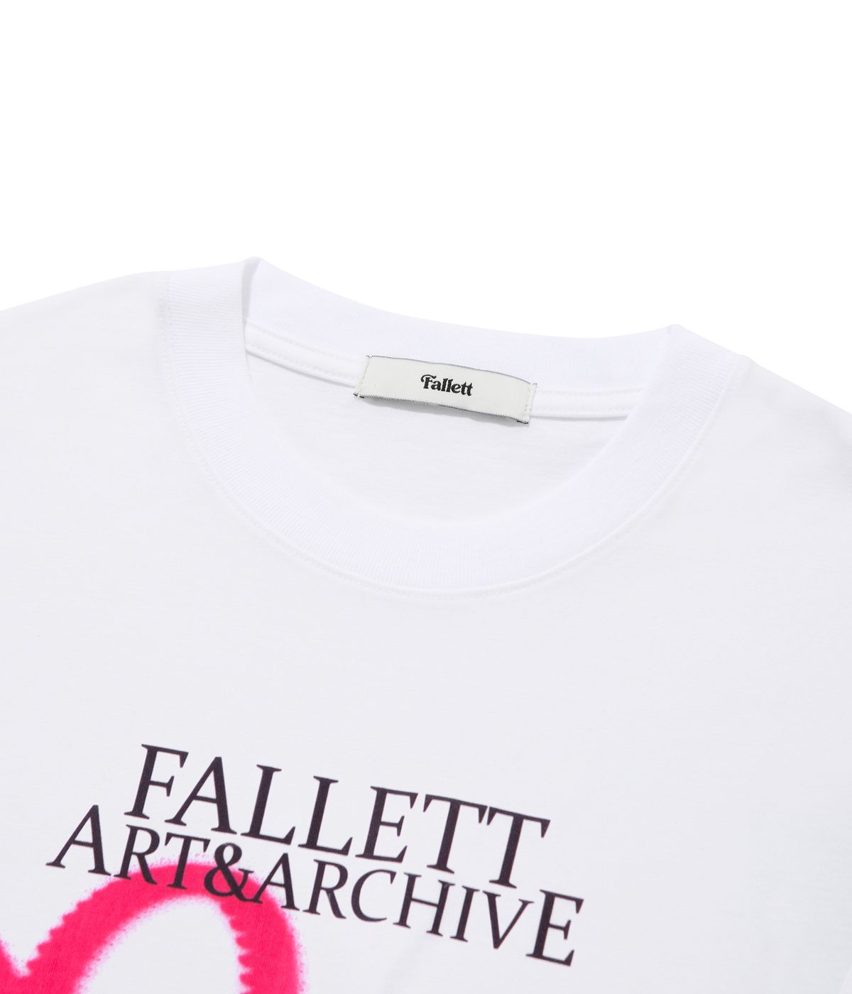 팔렛(FALLETT) 러브 스프레이 반팔티 화이트