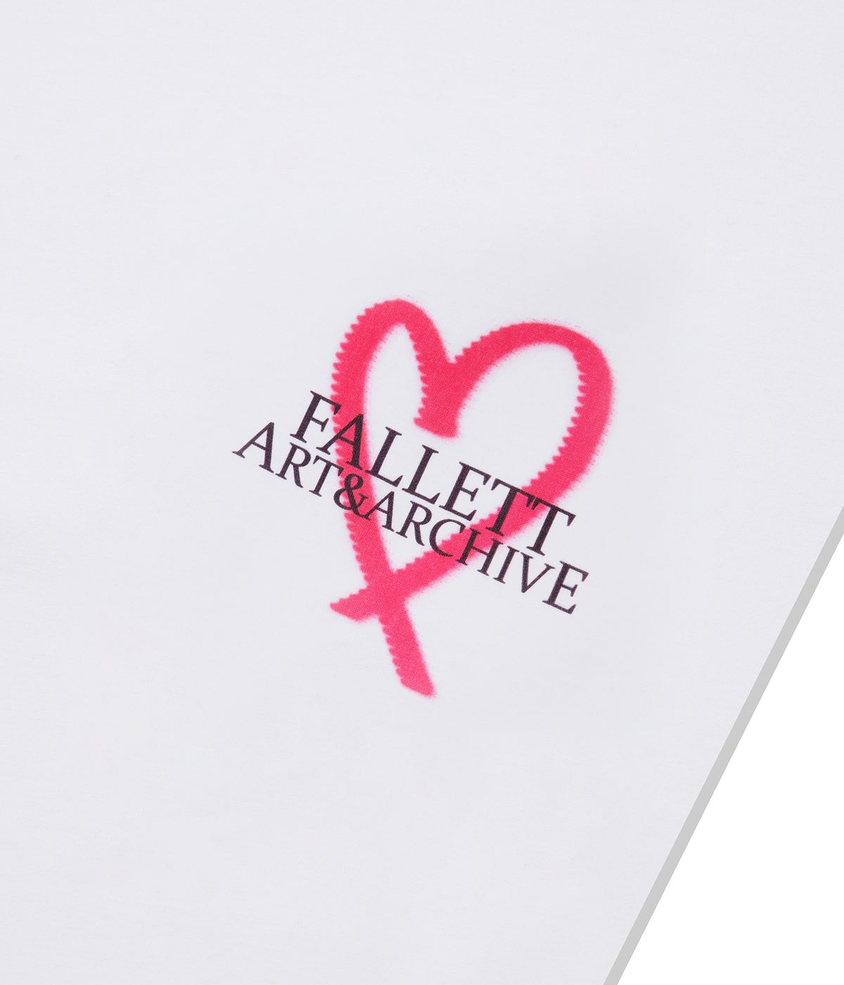 팔렛(FALLETT) 러브 스프레이 반팔티 화이트